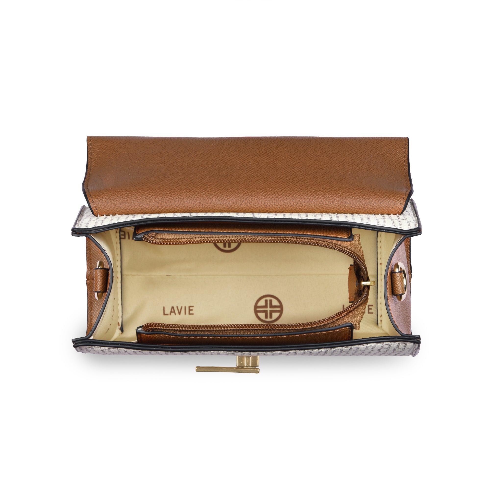 Lavie Luxe Monogram Ipsy Off White Medium Women's Satchel