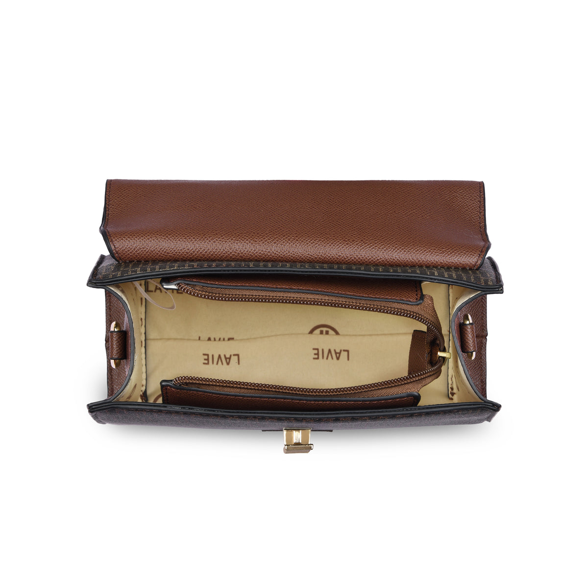 Lavie Luxe Monogram Ipsy Choco Medium Women's Satchel
