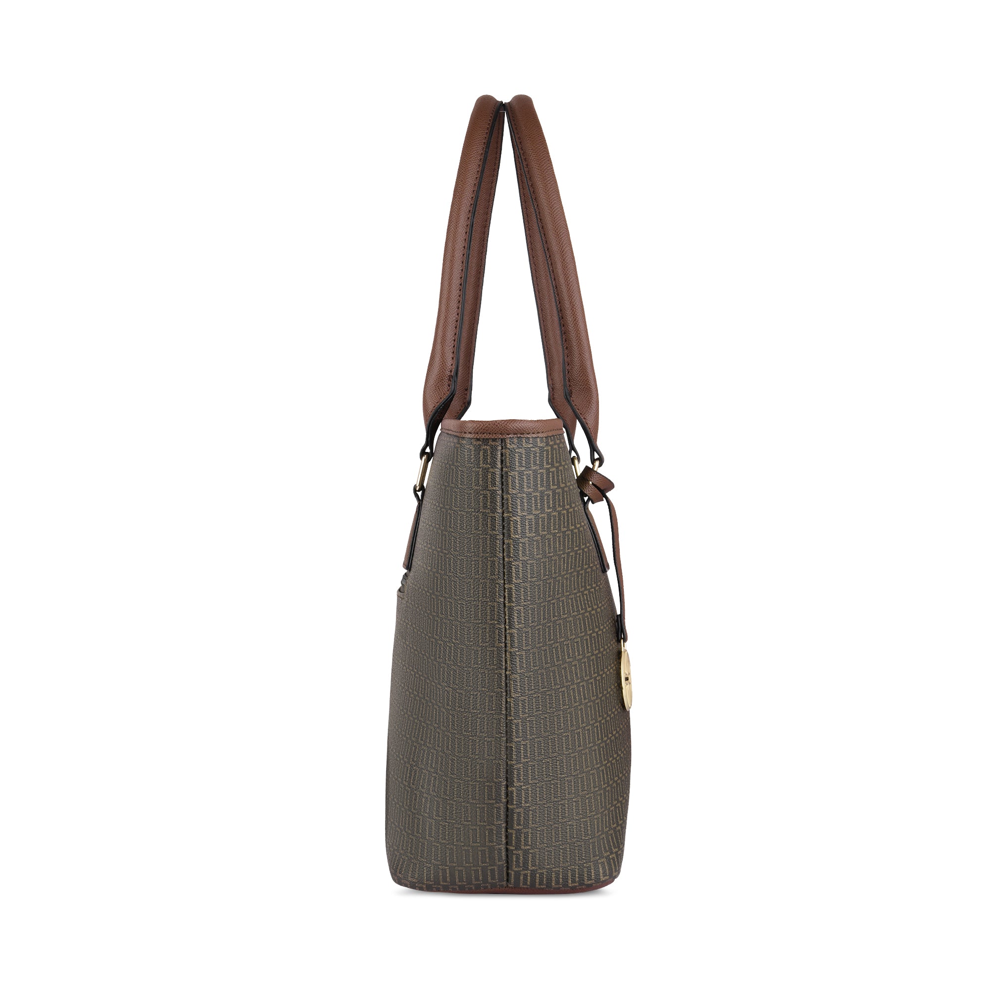 Lavie Luxe Monogram Sherry Pro Choco Large Women's Tote