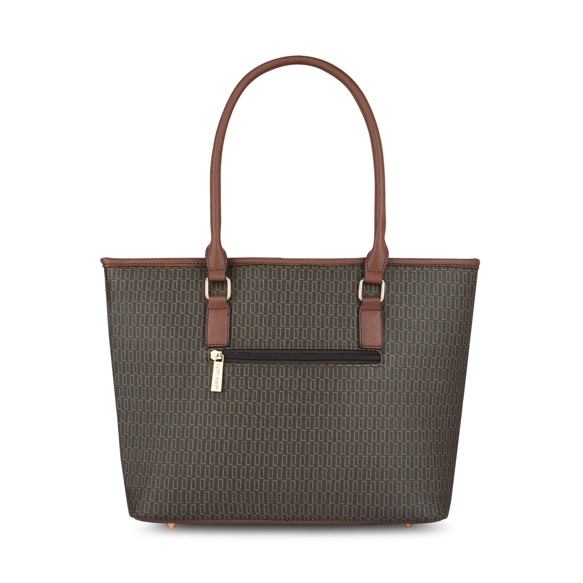 Lavie Luxe Monogram Sherry Pro Choco Large Women's Tote