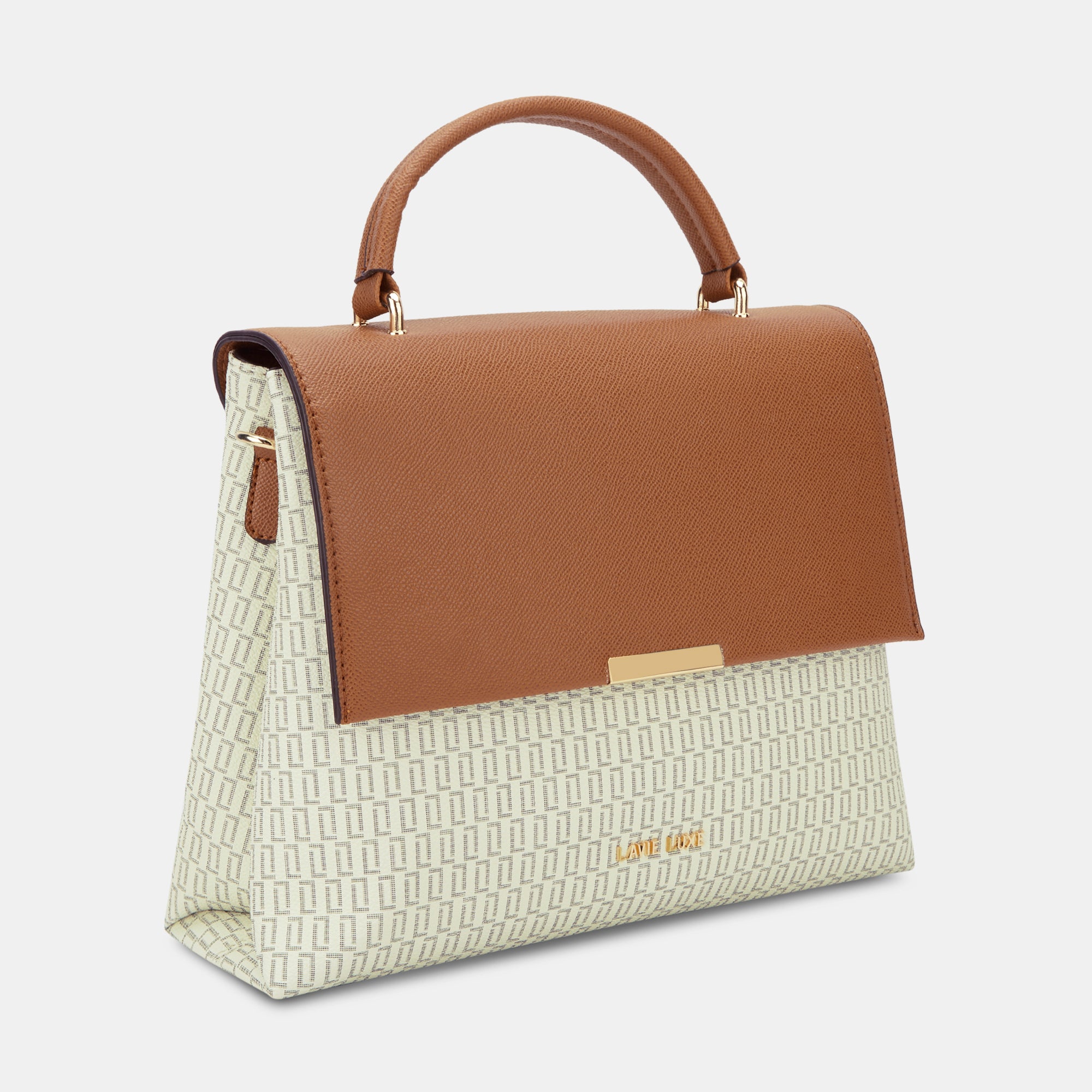 Lavie Luxe Mono Marsh Off White Medium Women's Handbag