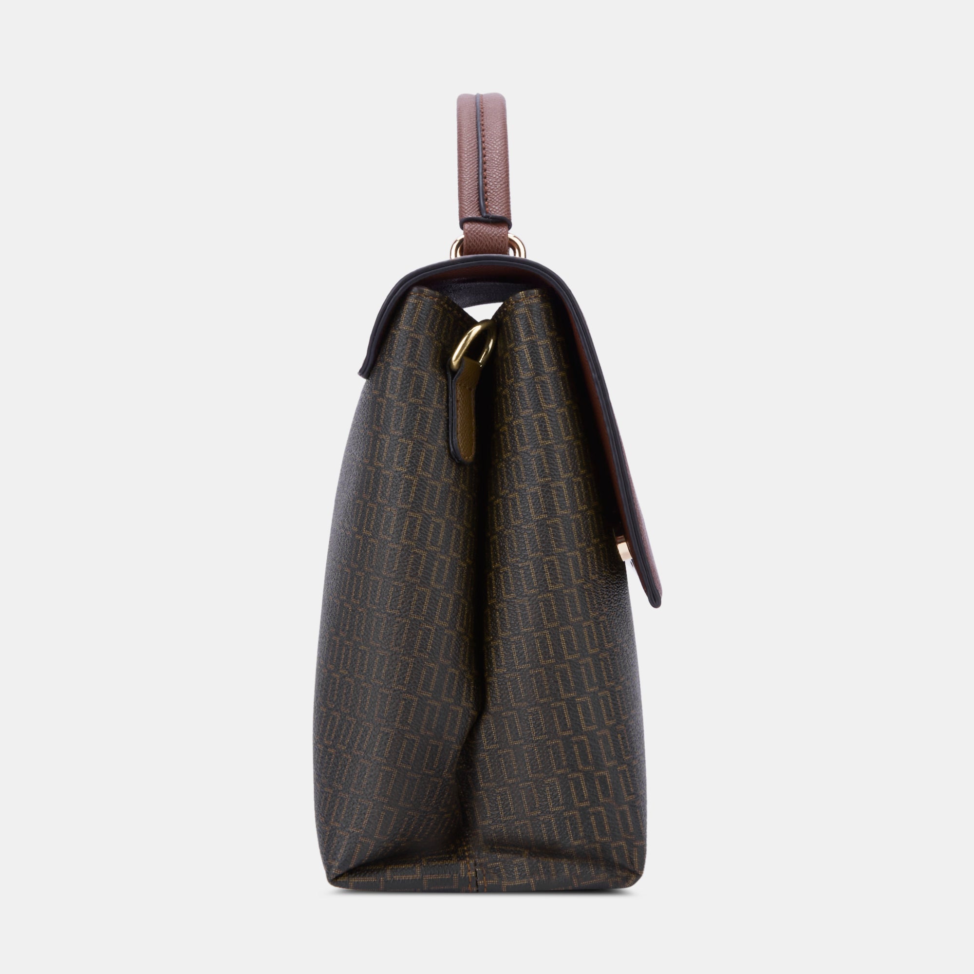 Lavie Luxe Mono Marsh Choco Medium Women's Handbag