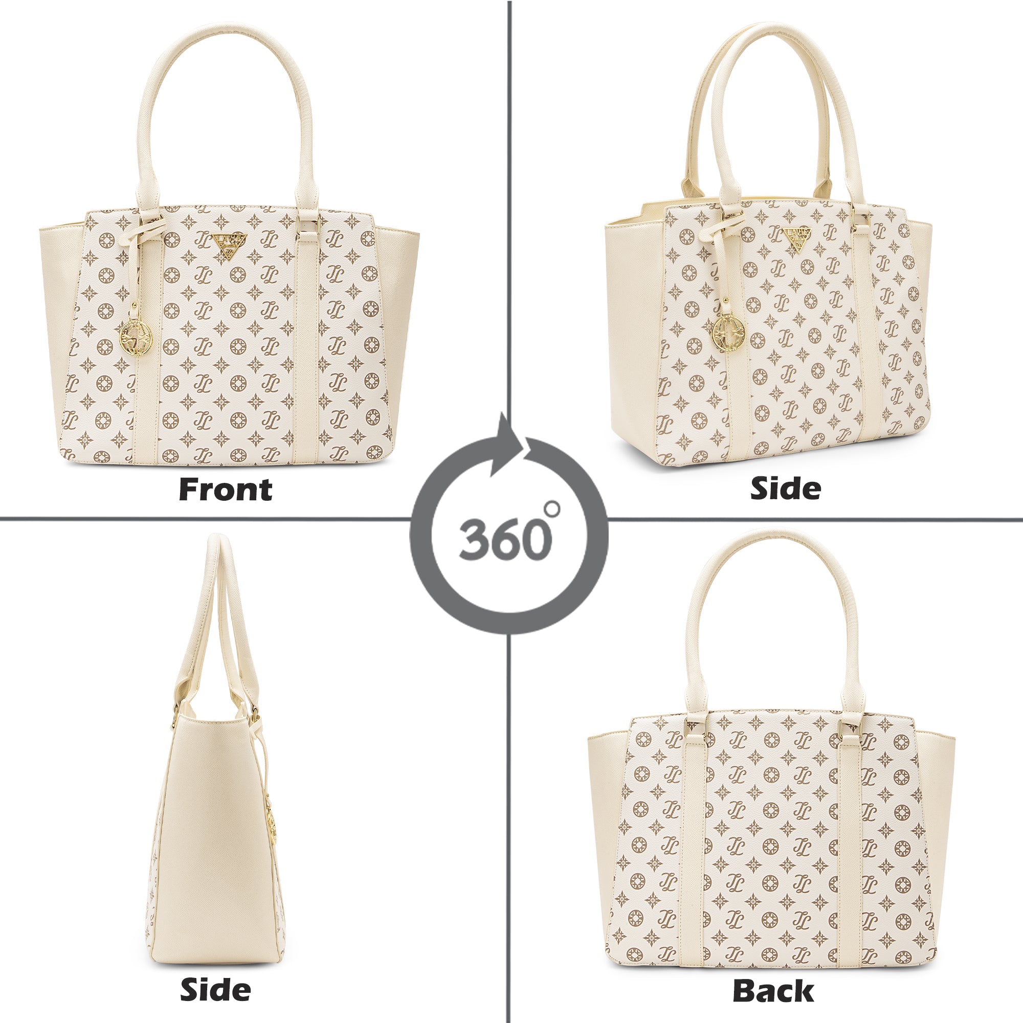 Lavie Signature Montana Large Off White Womens Tote Bag