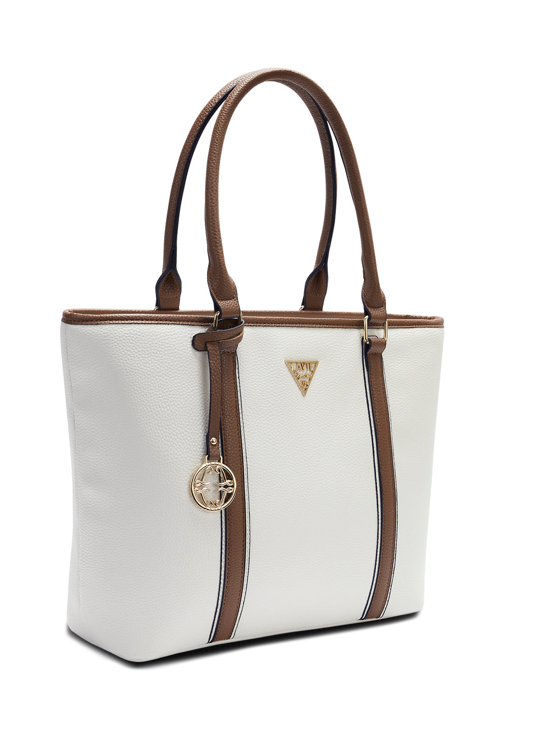 Lavie Signature Las Vegas Large Off White Womens Tote Bag