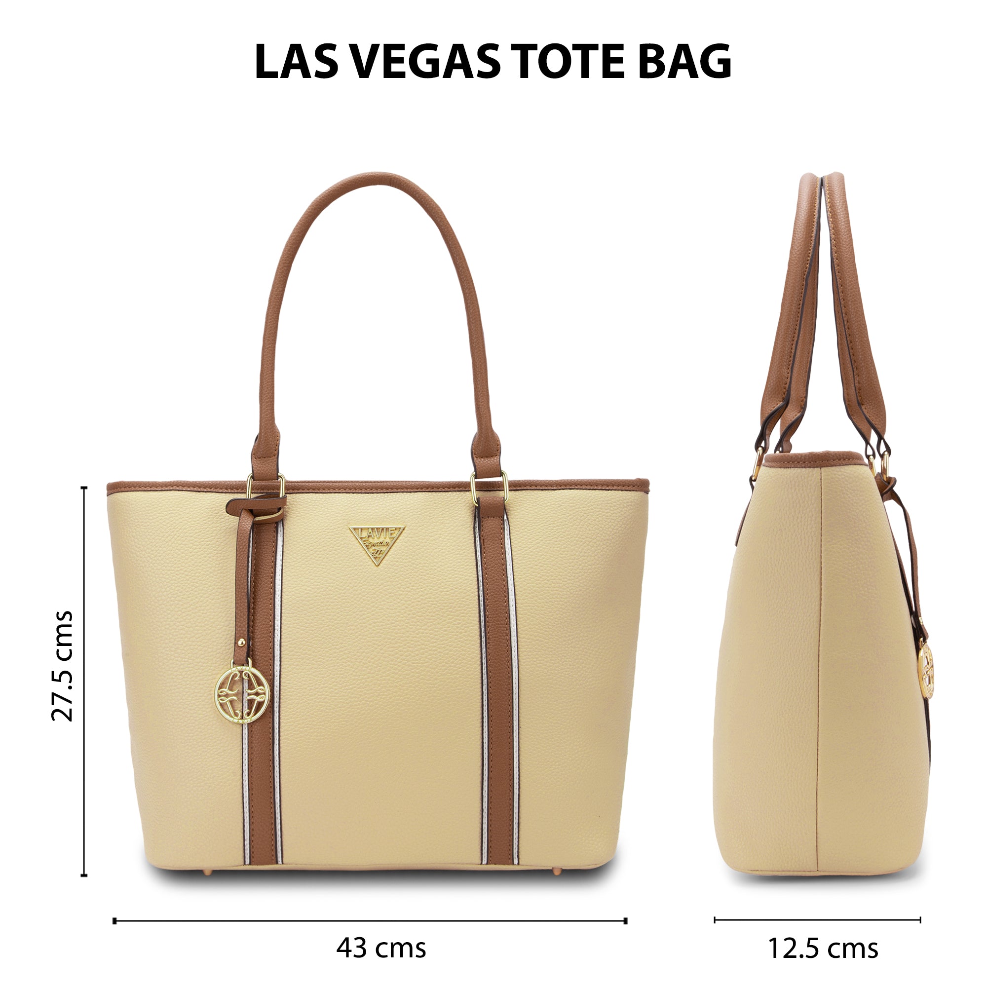Lavie Signature Las Vegas Large Sand Womens Tote Bag