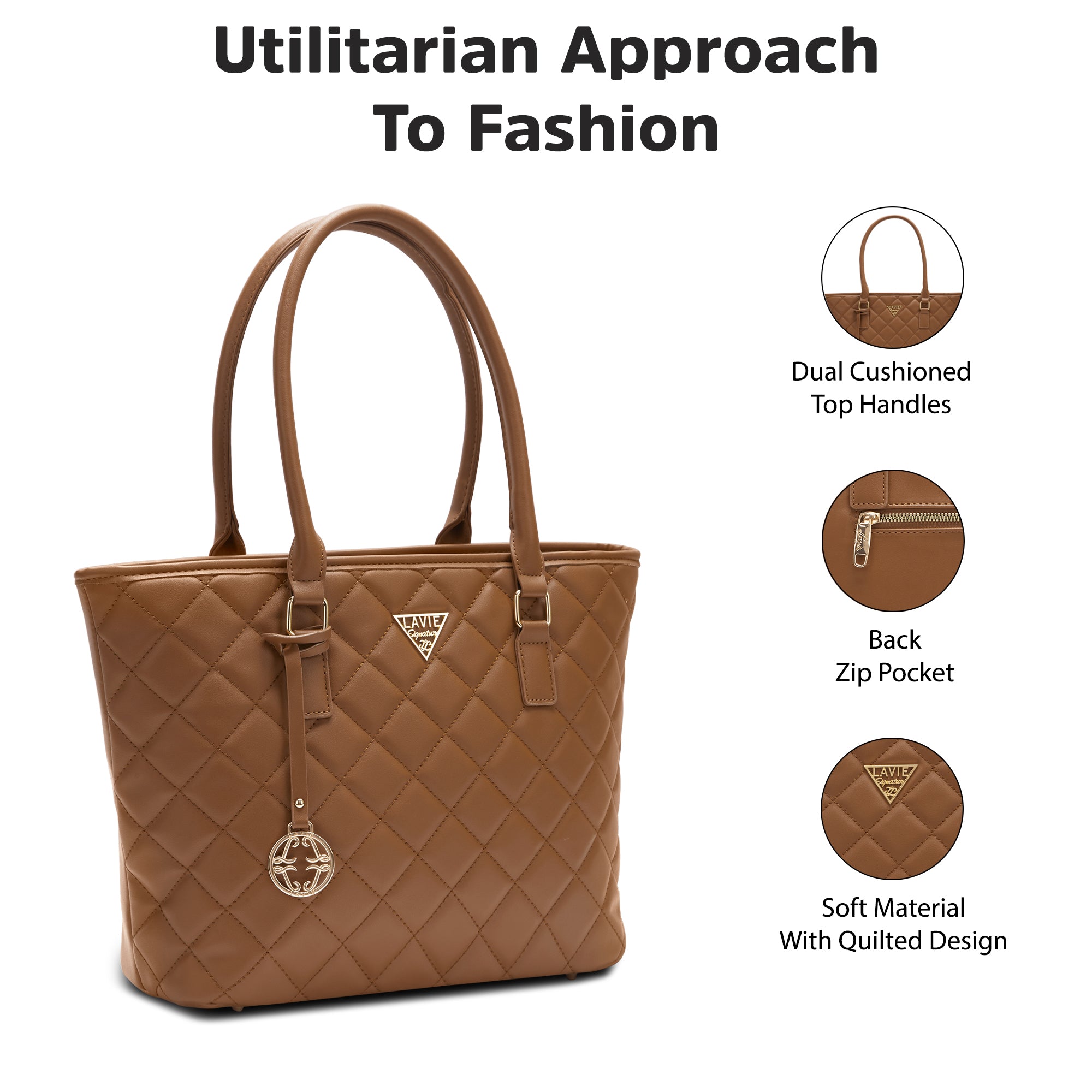 Lavie Signature Boston Large Womens Tote Bag