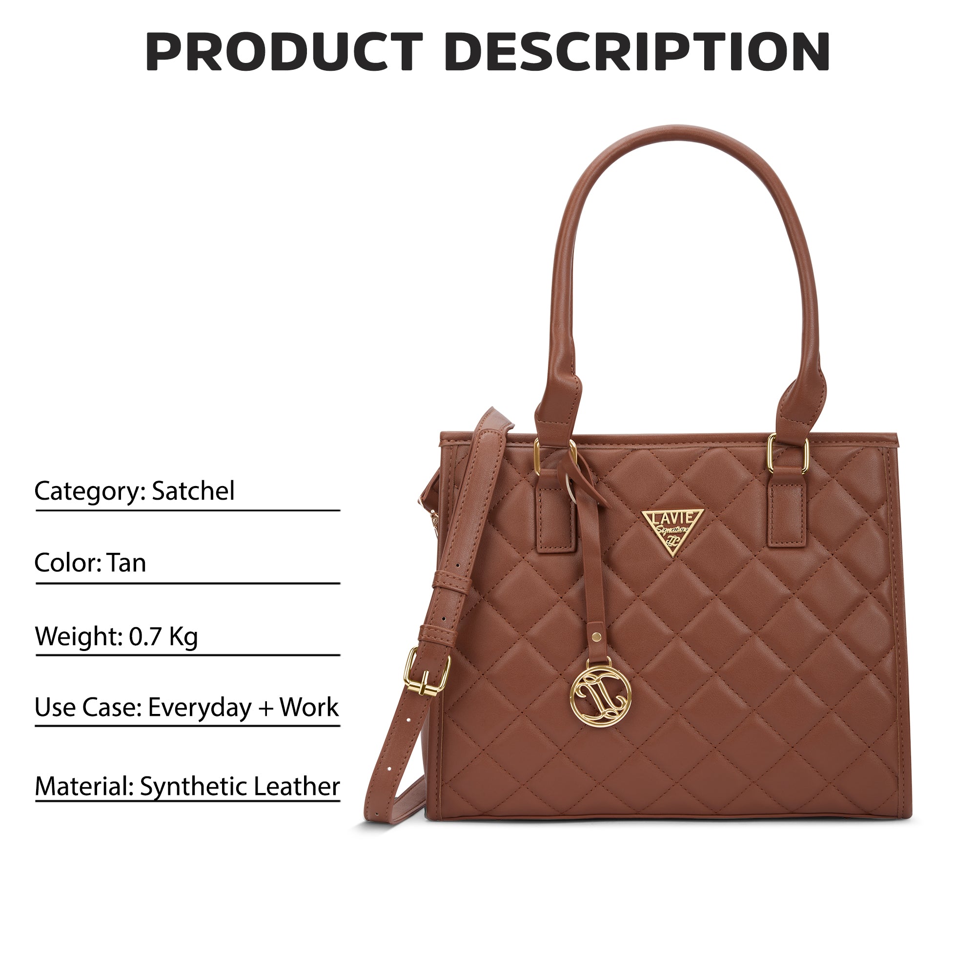 Lavie Signature California Medium Womens Satchel