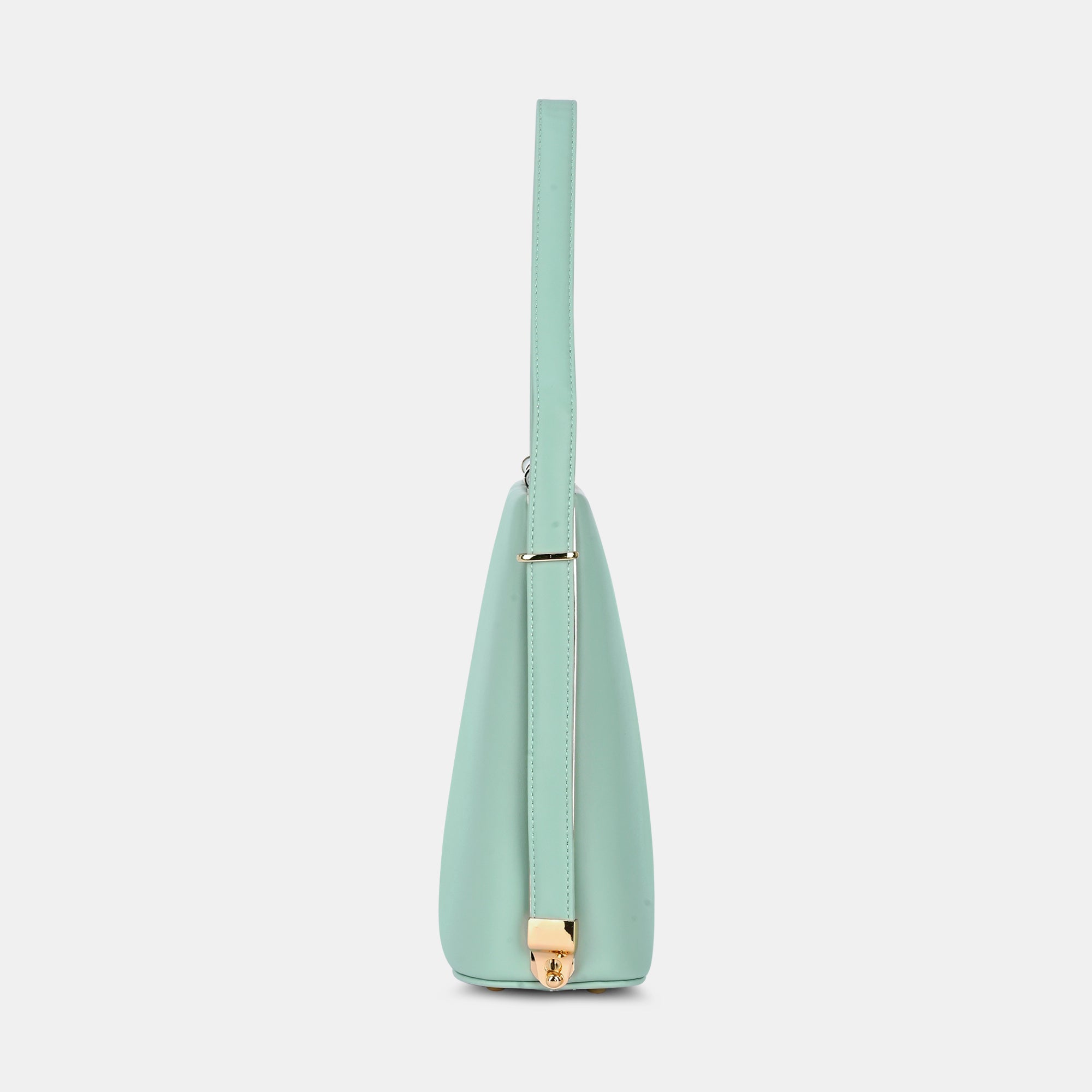 Lavie Luxe Glare Mint Medium Women's Framed Bag