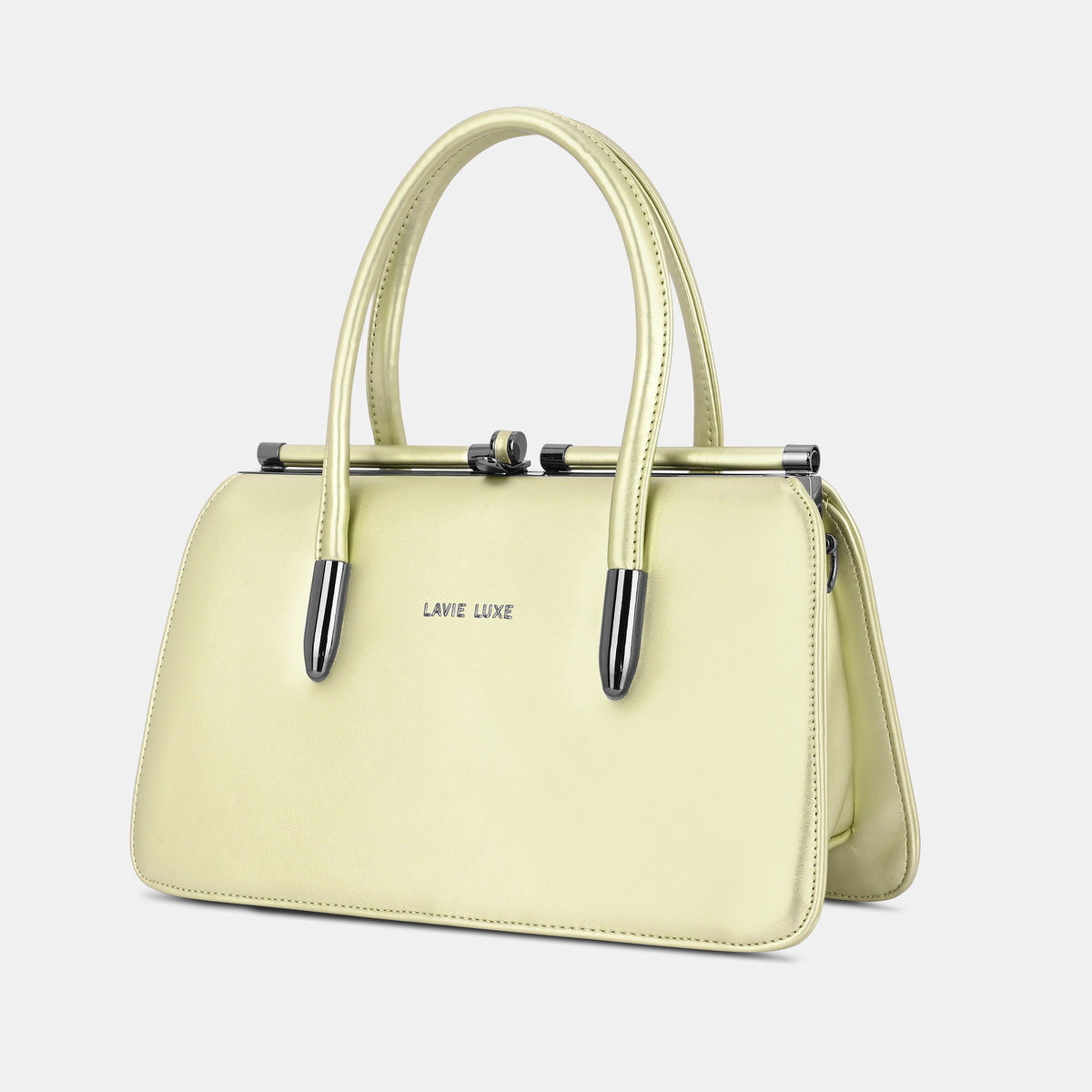 Lavie Luxe Book Frame Gold Medium Women's Framed Bag