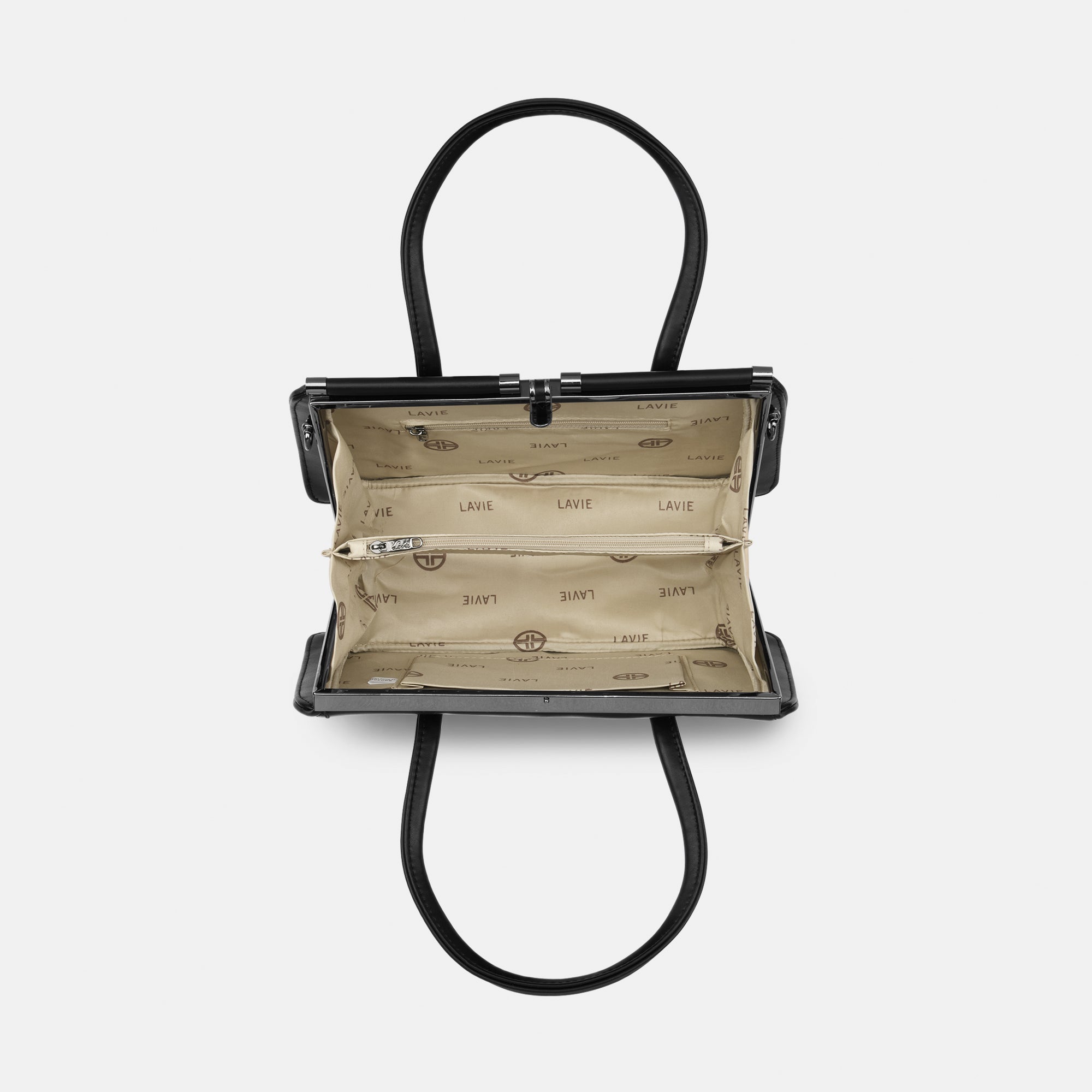 Lavie Luxe Book Frame Black Medium Women's Framed Bag