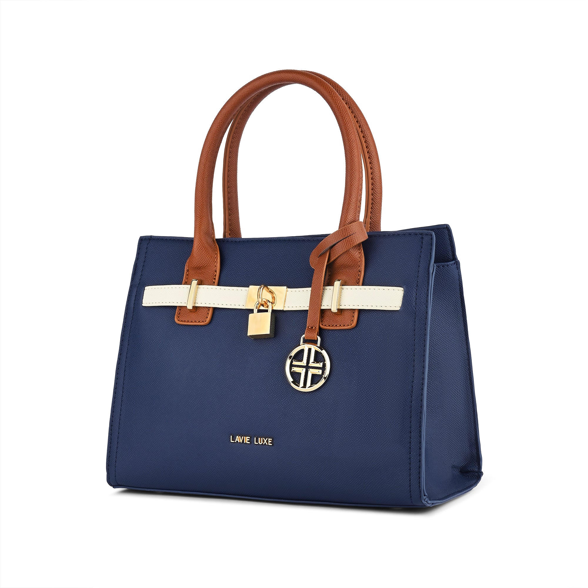 Lavie Luxe Strap Navy Medium Women'S Satchel