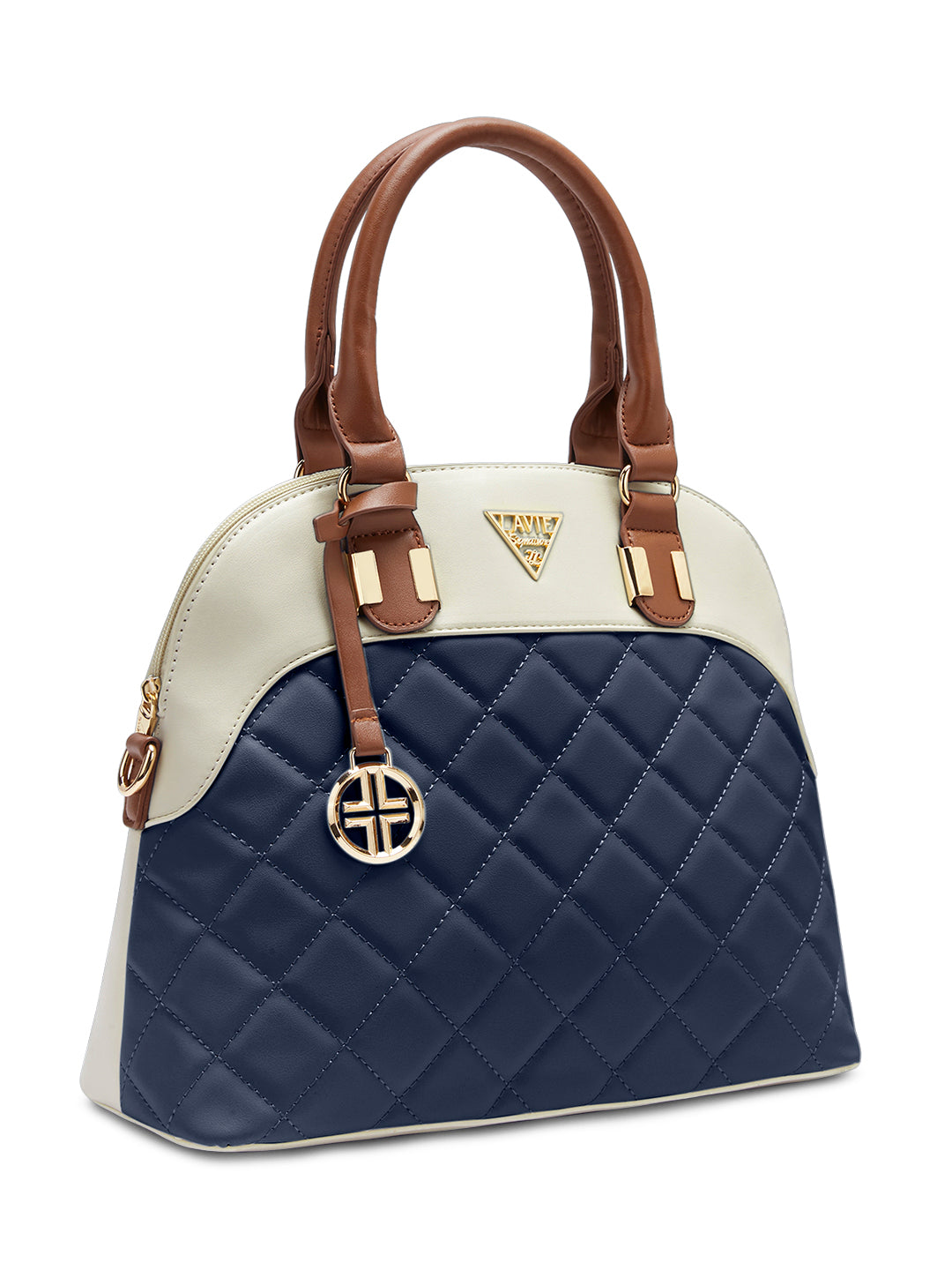 Lavie Signature Texas Medium Navy Womens Satchel