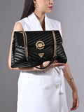 Denver Large Quilted Flap Satchel Bag