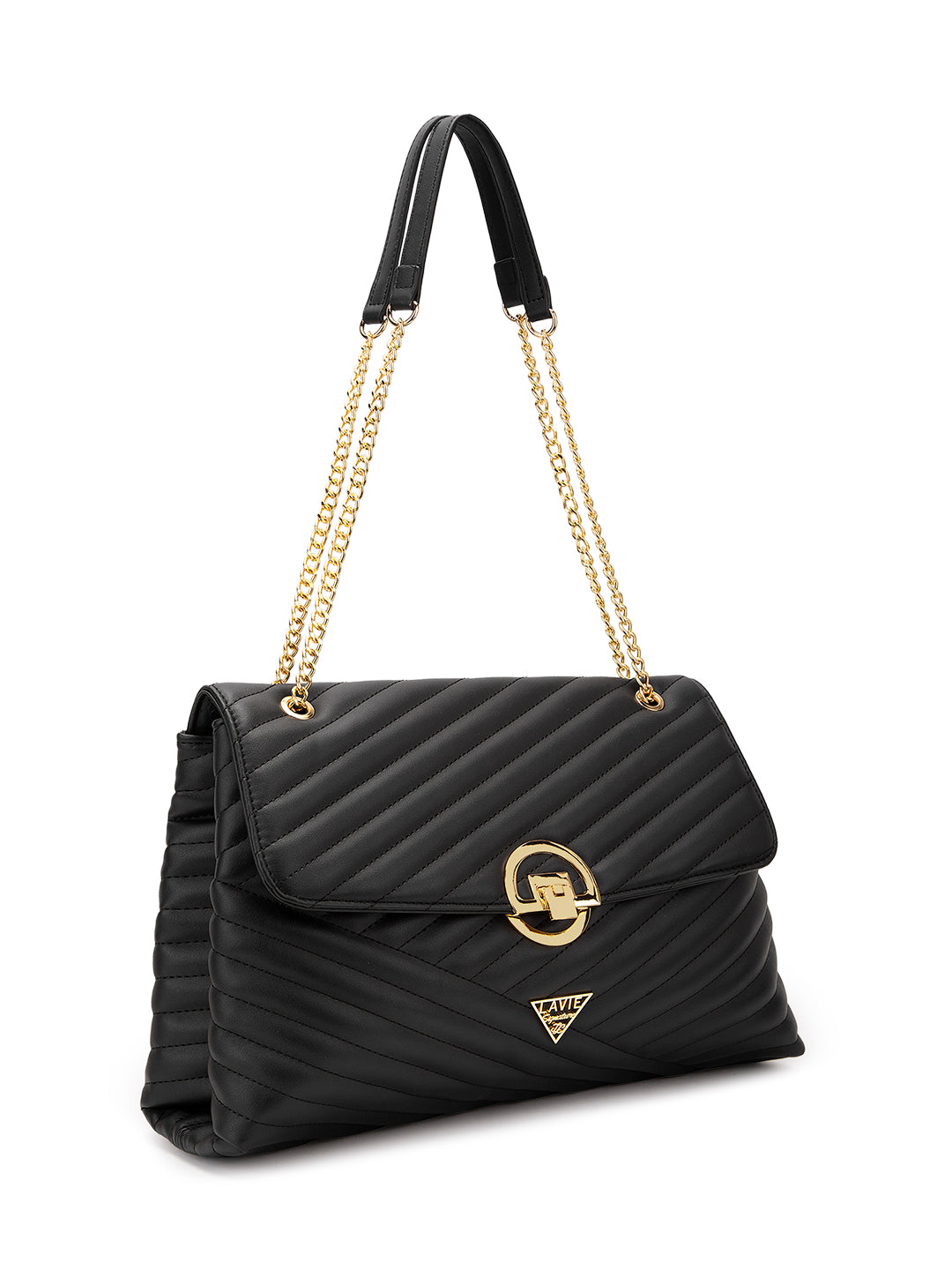 Lavie Signature Denver Large Womens Quilted Flap Satchel