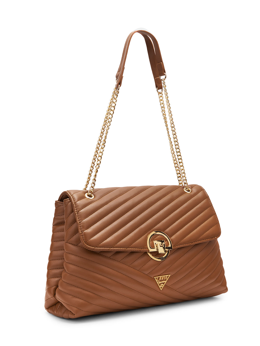 Lavie Signature Denver Large Womens Quilted Flap Satchel