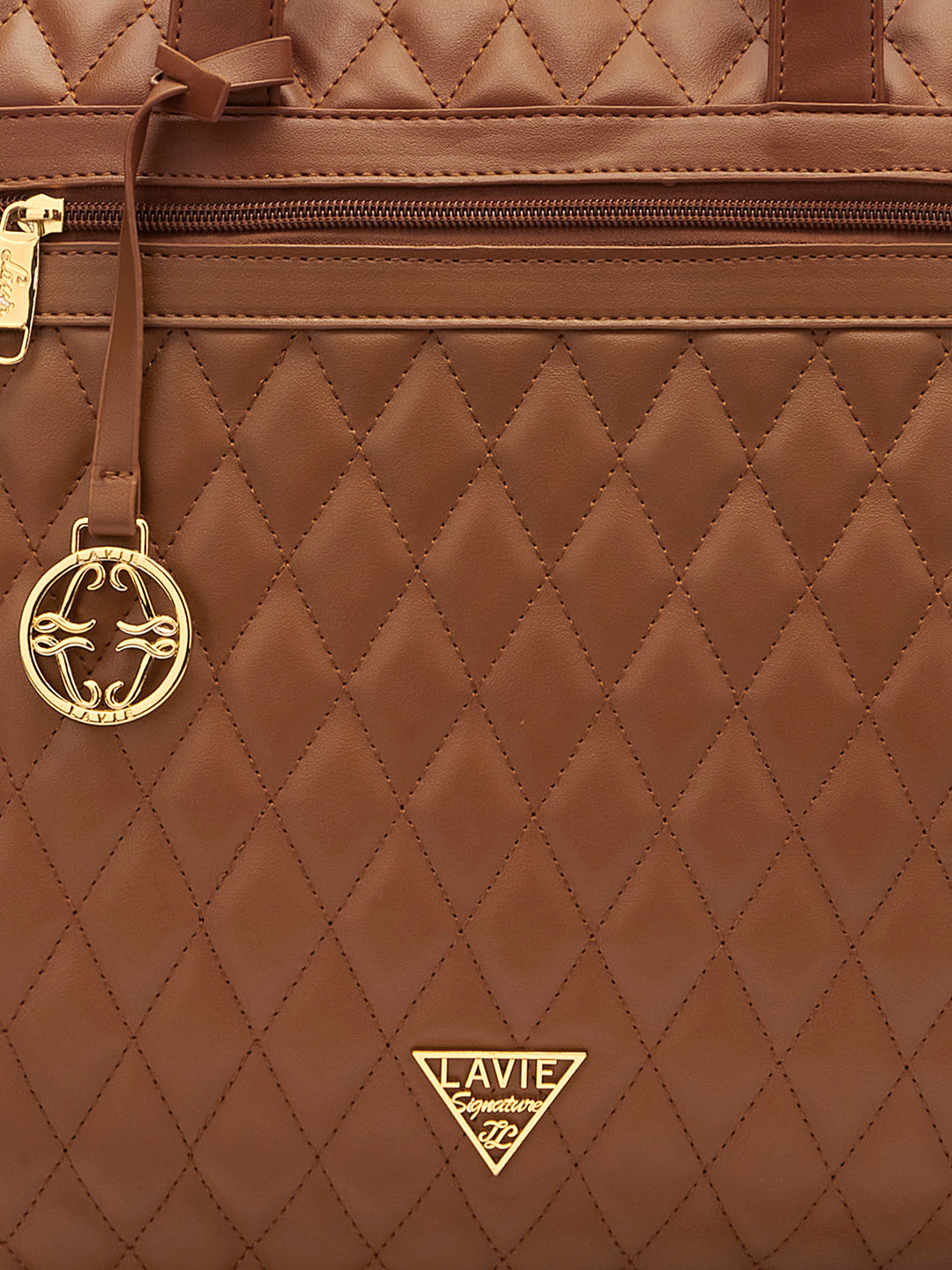 Lavie Signature Arizona Large Tan Womens Laptop Bag