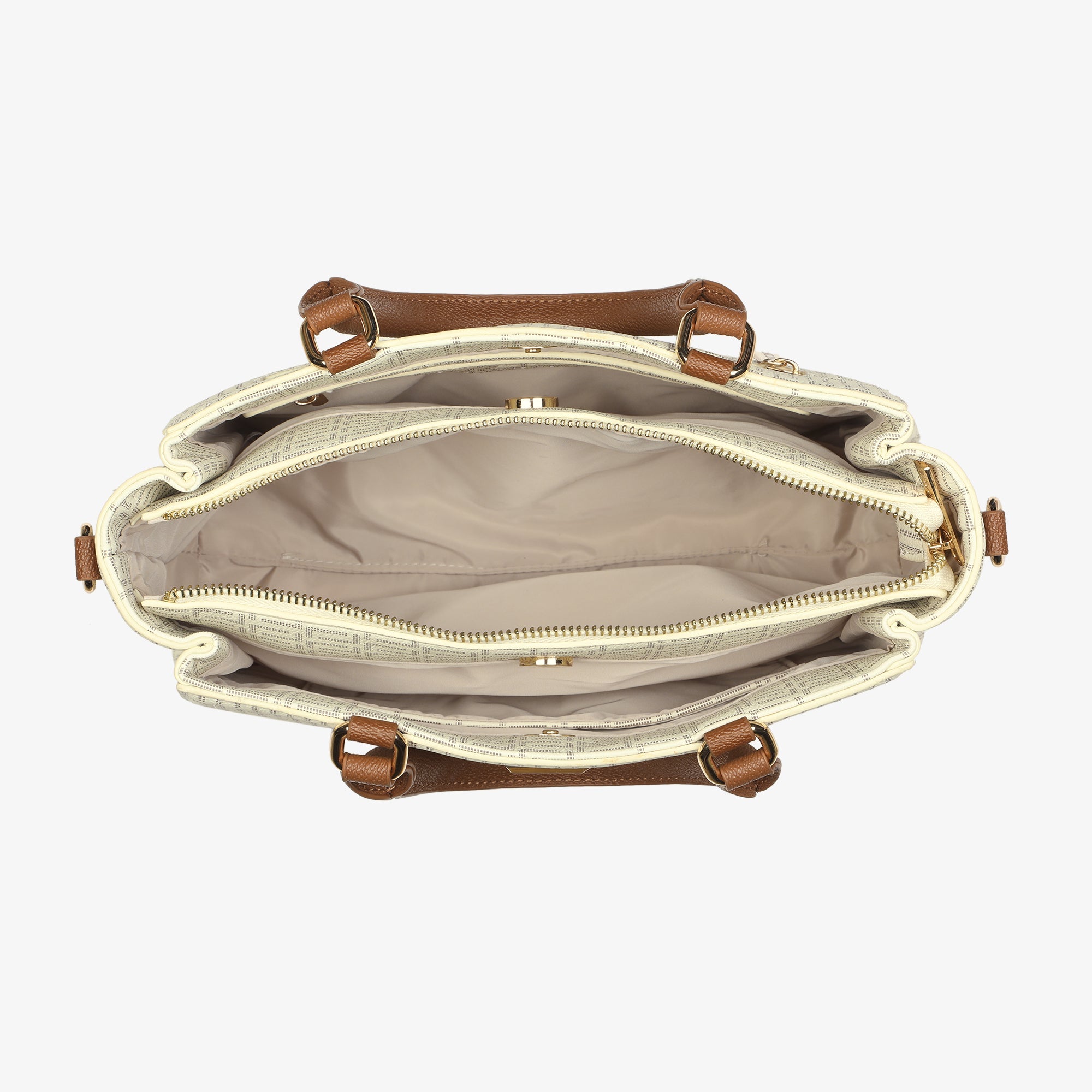 Daphne 3 Compartments Medium Satchel Bag