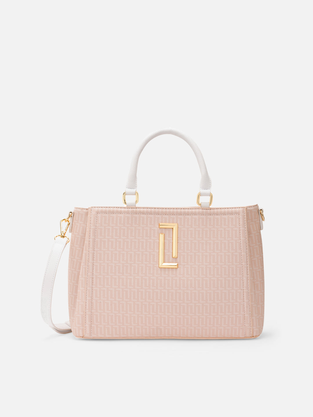 Daphne 3 Compartments Medium Light Pink Handbag