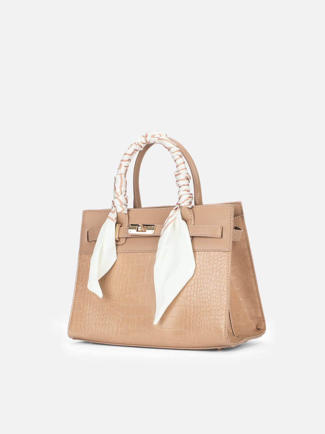 Strap 3 Compartment Medium Satchel Bag