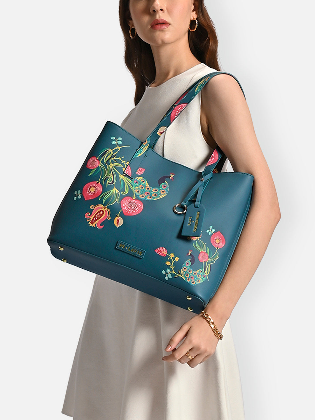 Abutilon Print Large Tote Bag