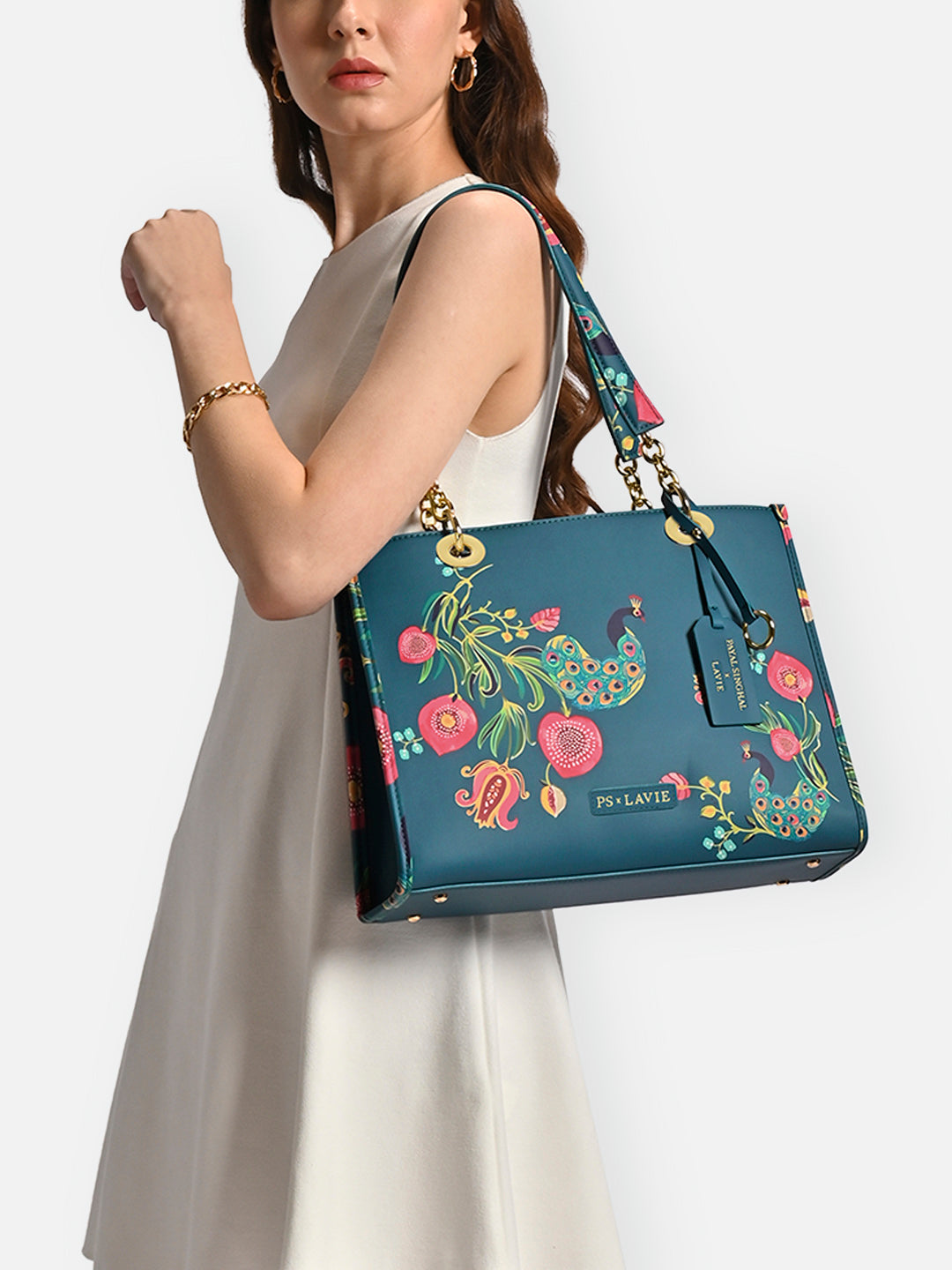 Safari Print Large Box Tote Bag