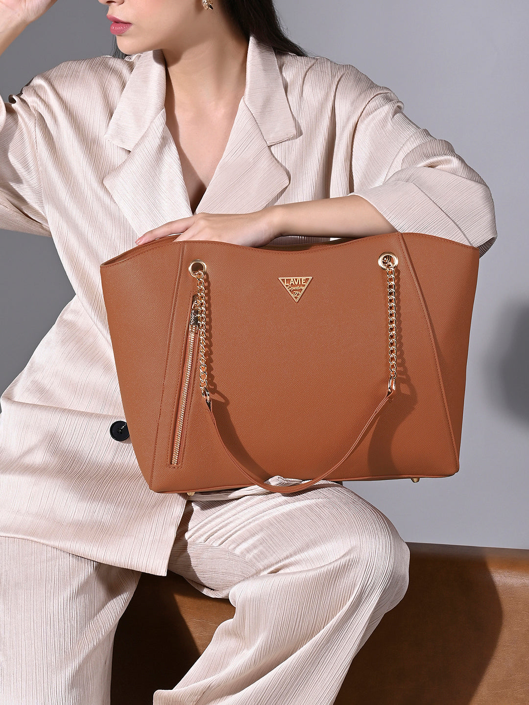 Lavie Signature Houston Large Tan Womens Tote