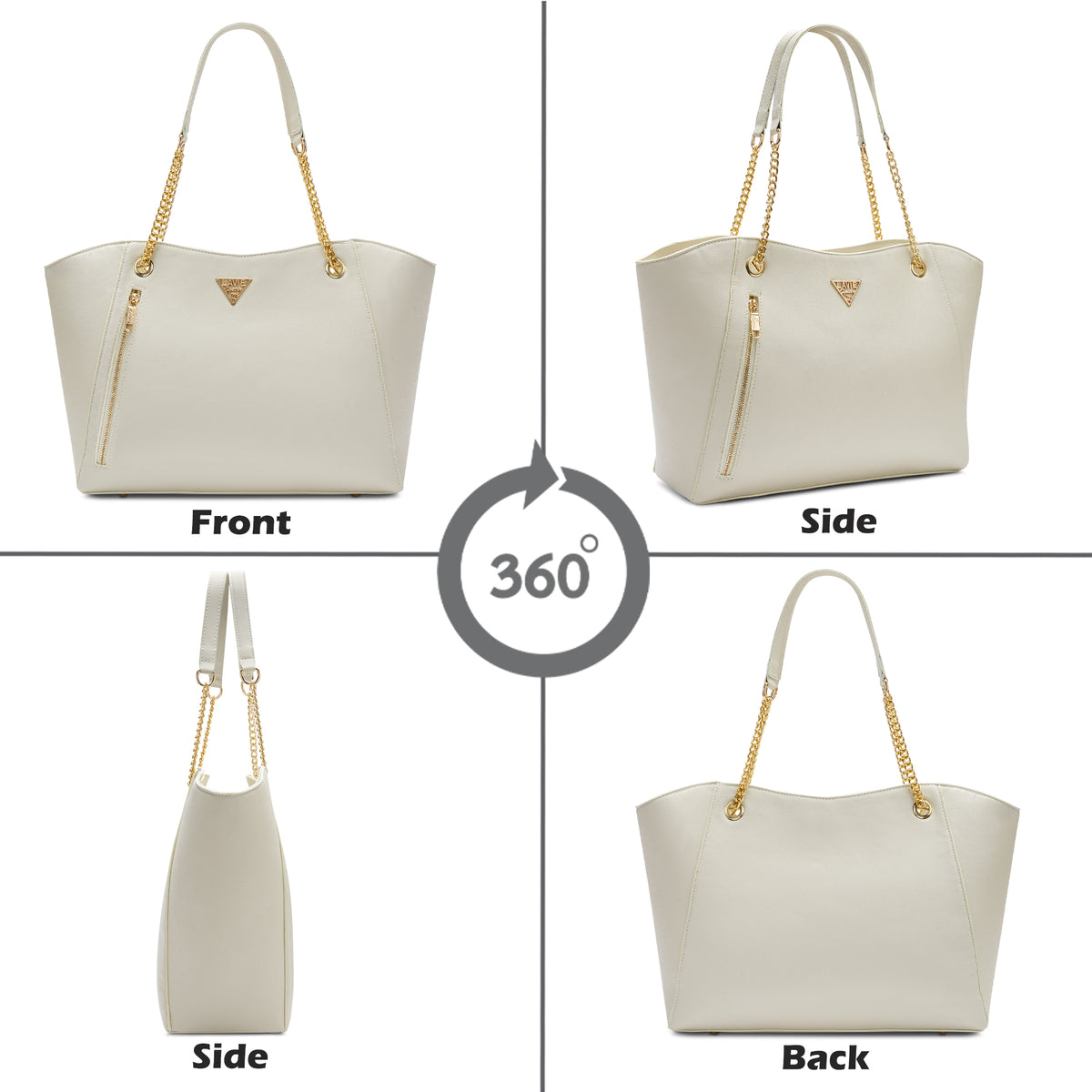 Lavie Signature Houston Large Off White Womens Tote