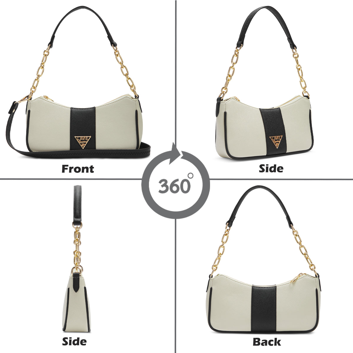 Lavie Signature Kansas Small Off White Womens Hobo
