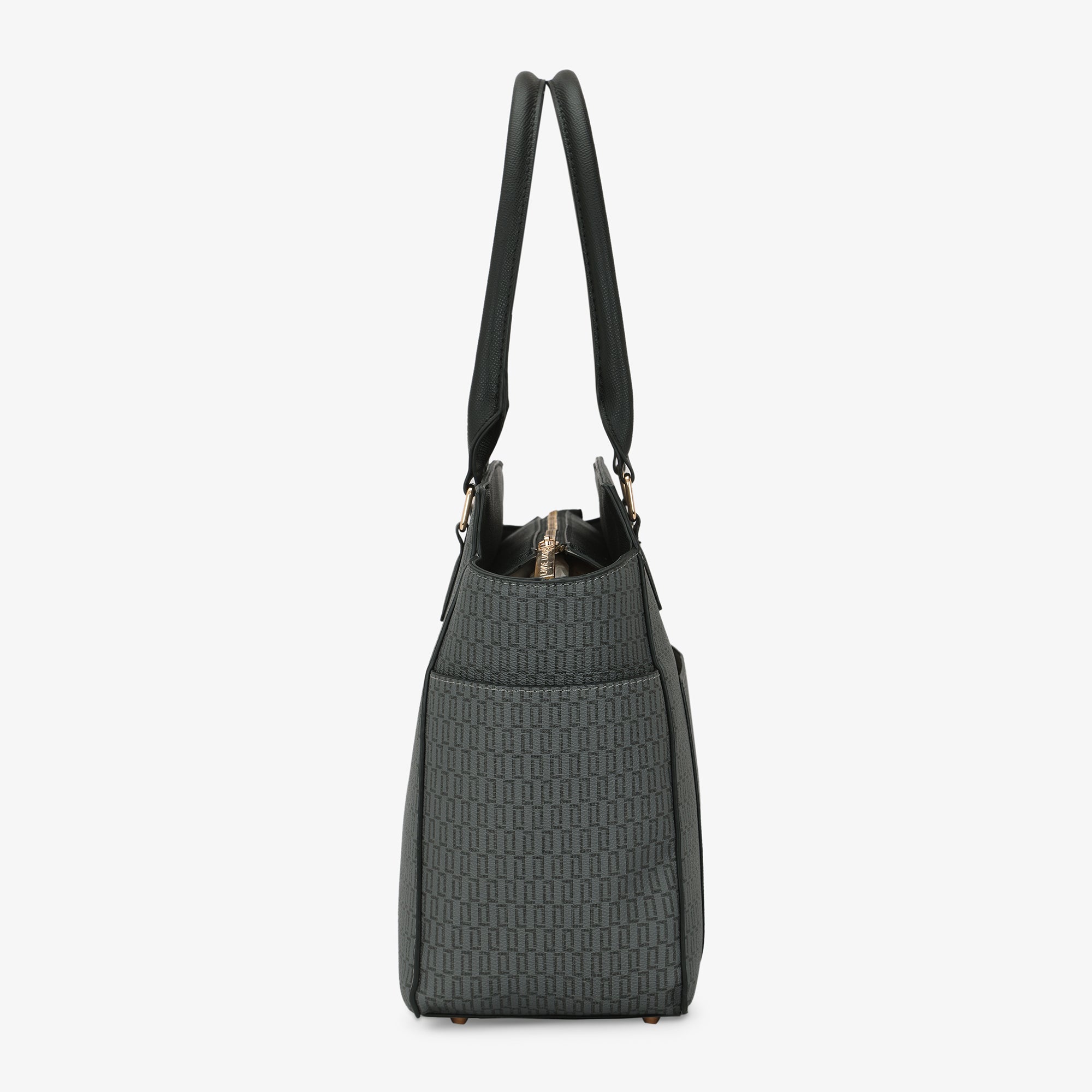 Lavie Luxe Mono Kelly Black Large Women's Tote