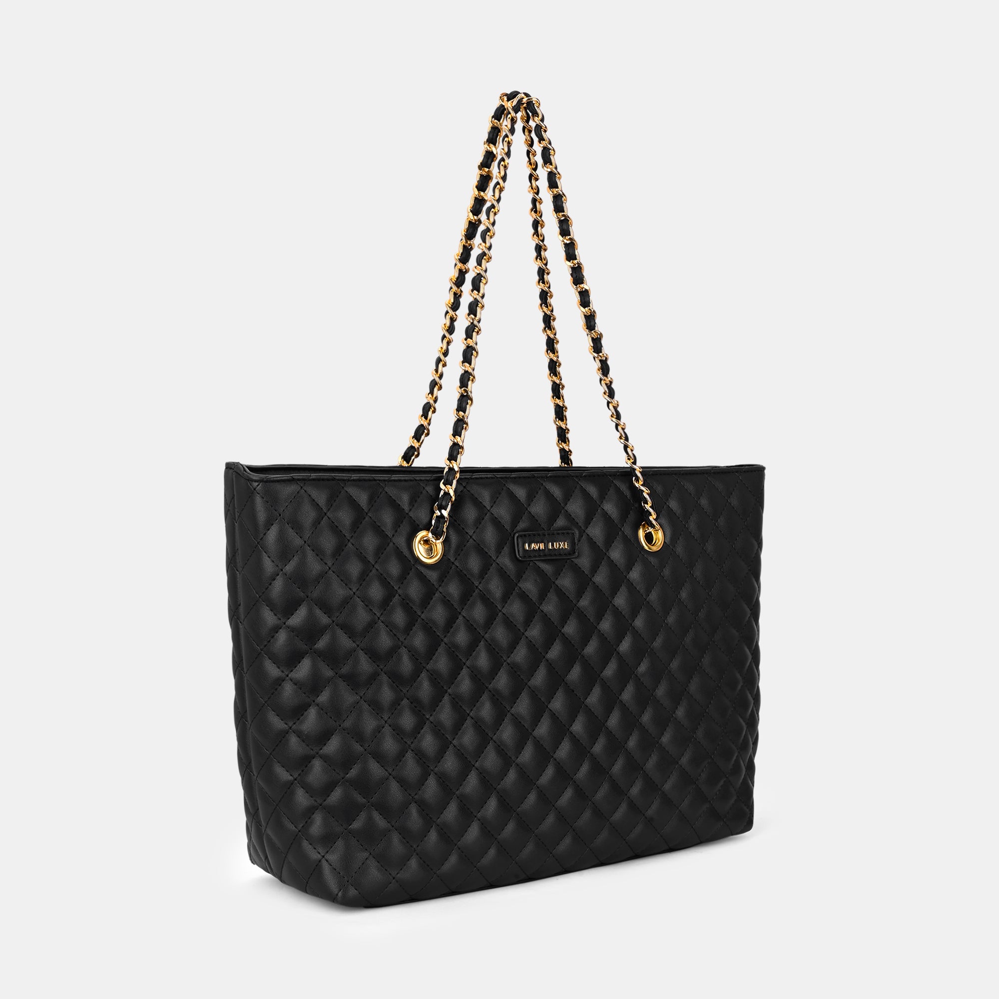 Lavie Luxe Query Black Large Women's Tote