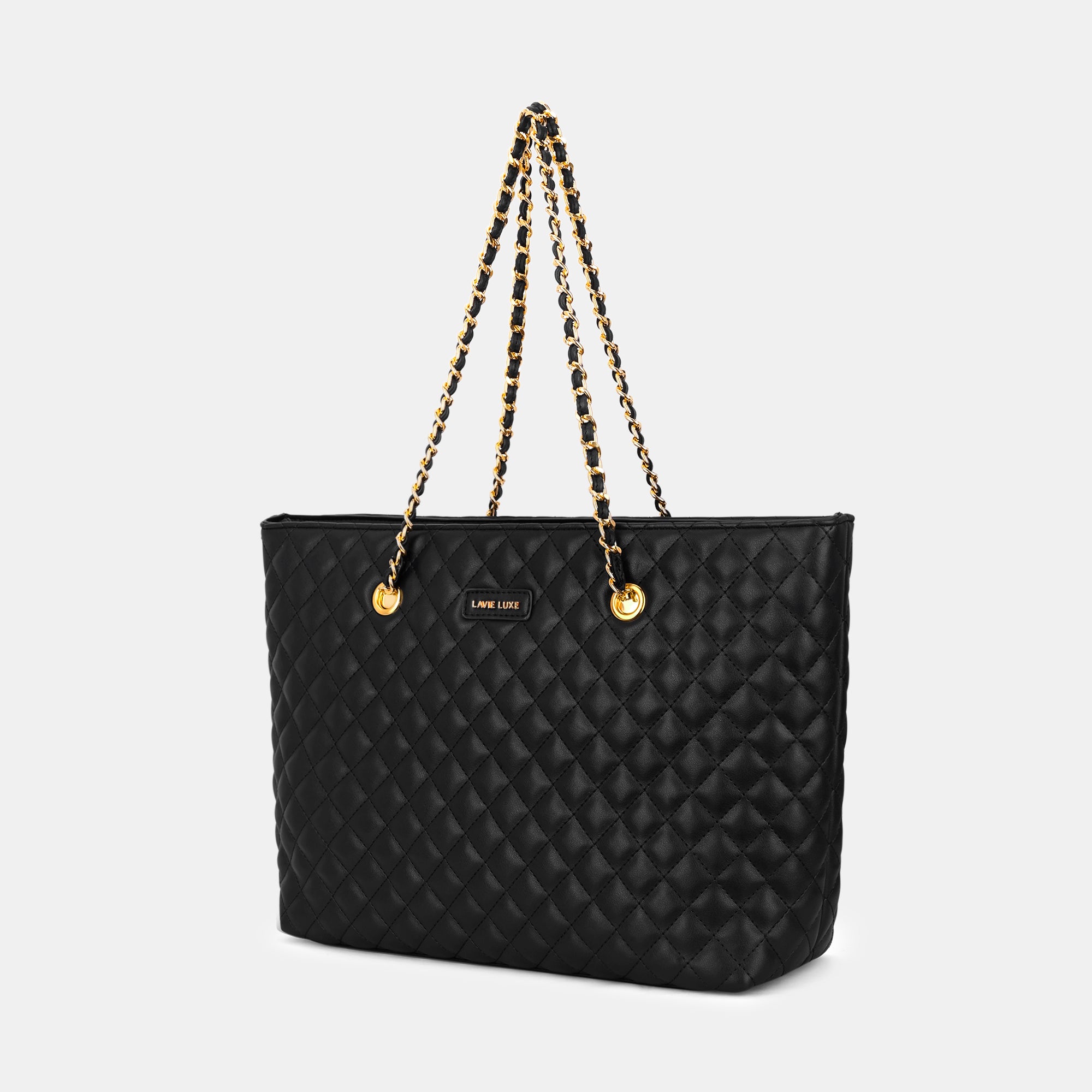 Lavie Luxe Query Black Large Women's Tote