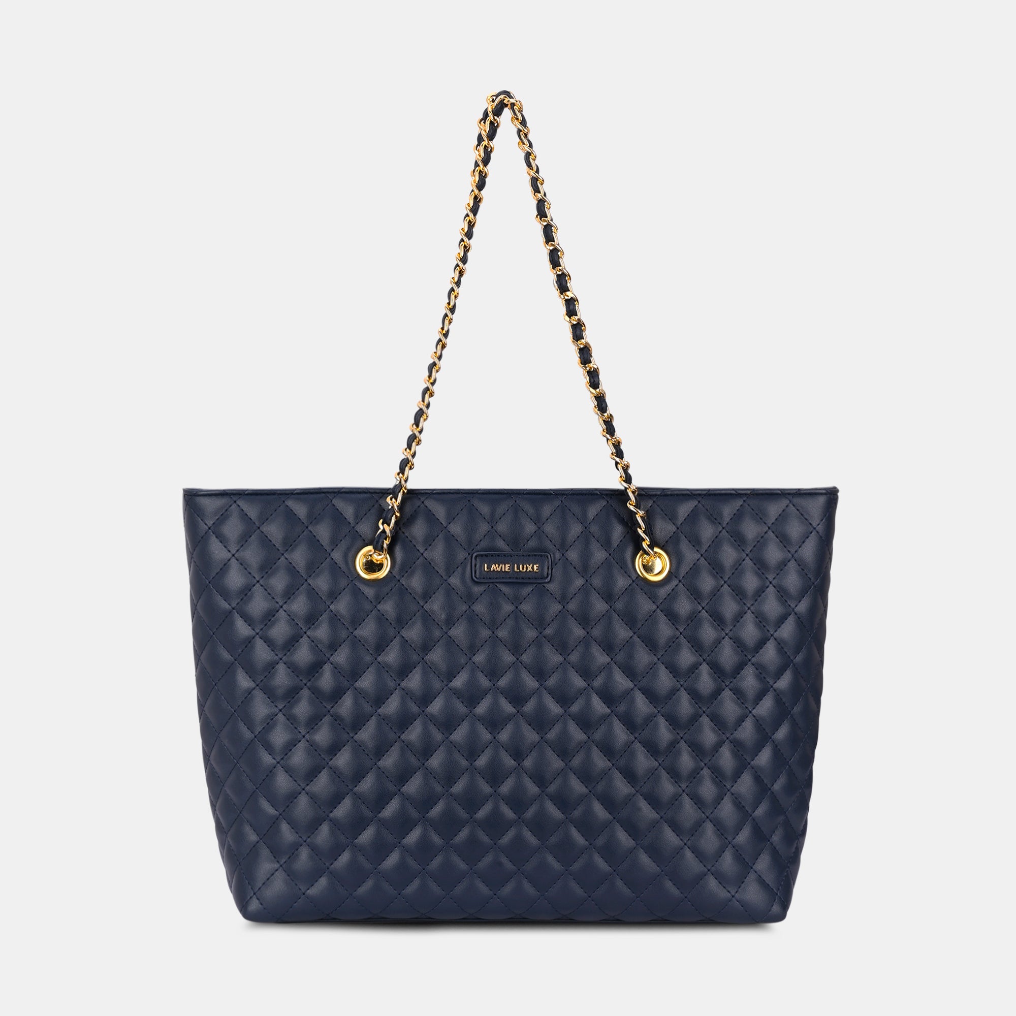 Lavie Luxe Query Navy Large Women's Tote