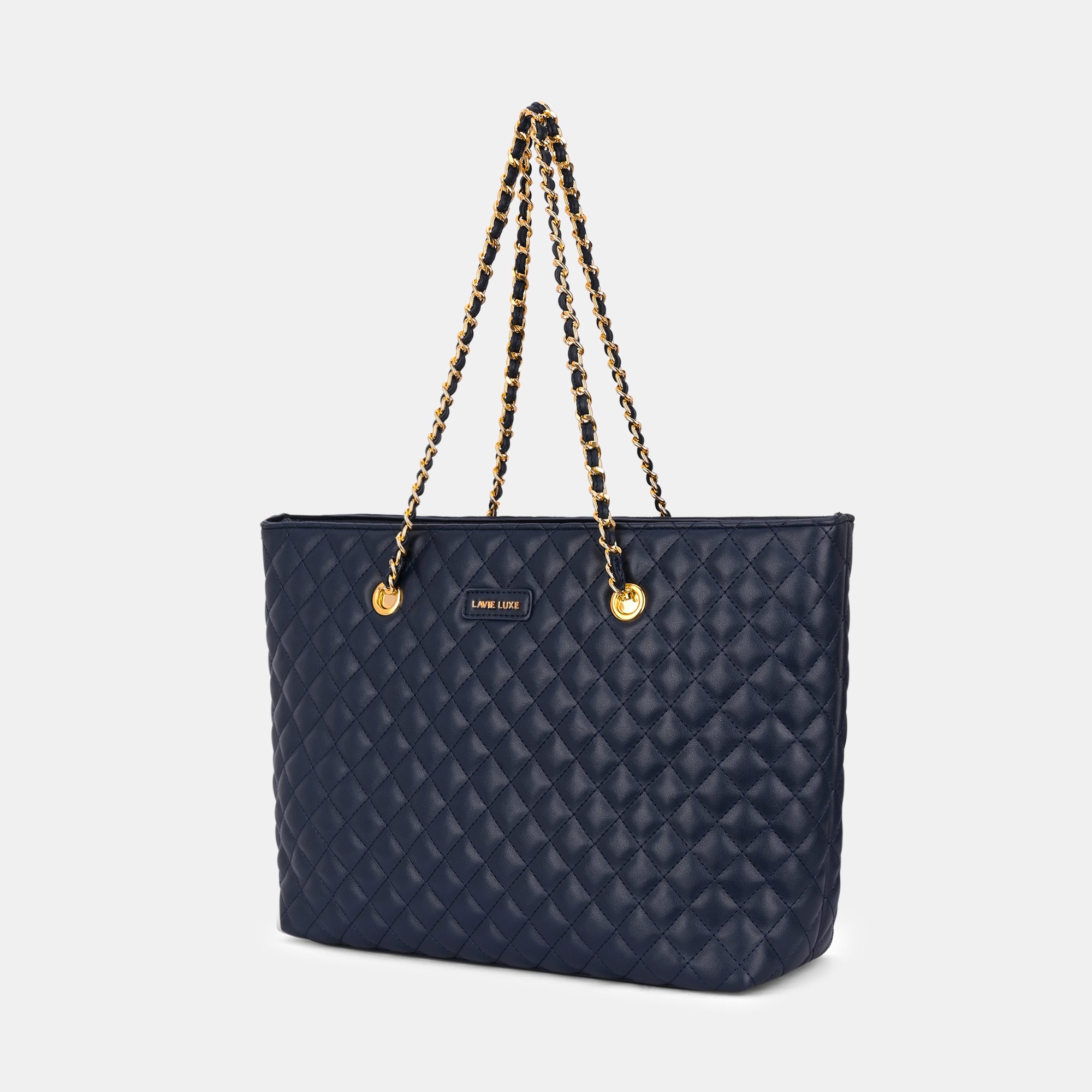 Lavie Luxe Query Navy Large Women's Tote