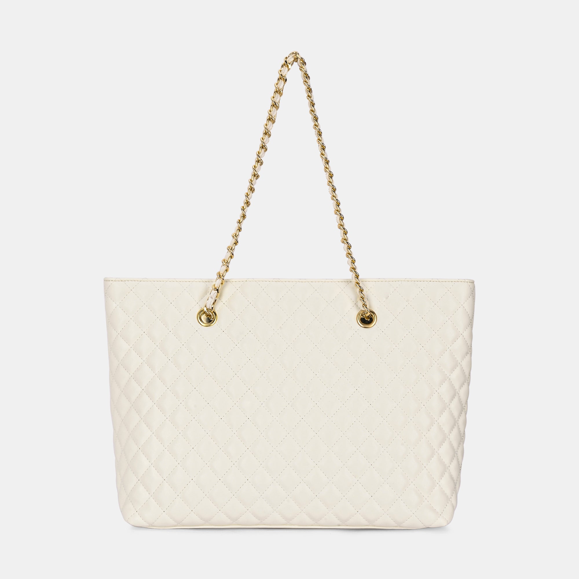 Lavie Luxe Query Off White Large Women's Tote