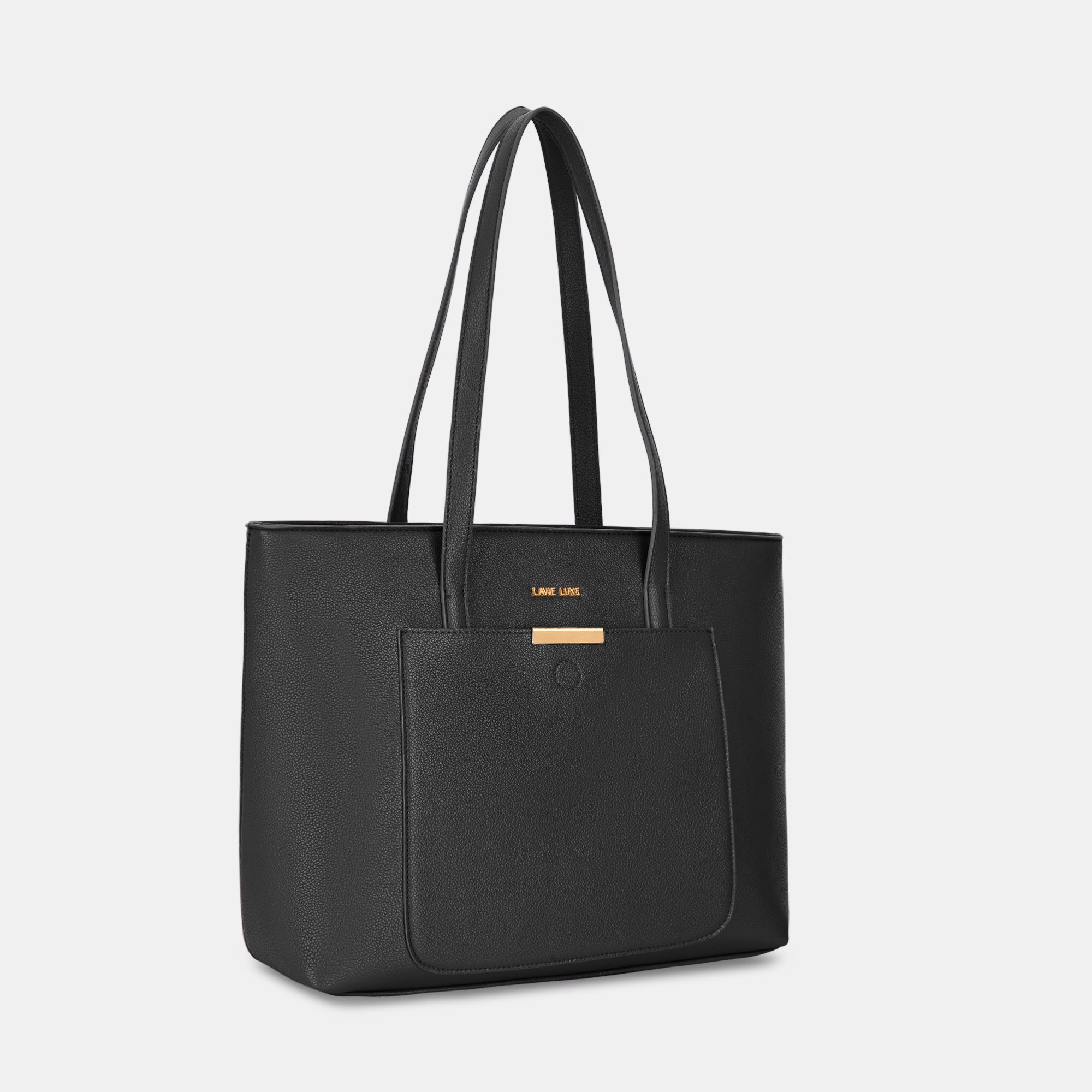 Lavie Luxe Bliss Black Large Women's Tote