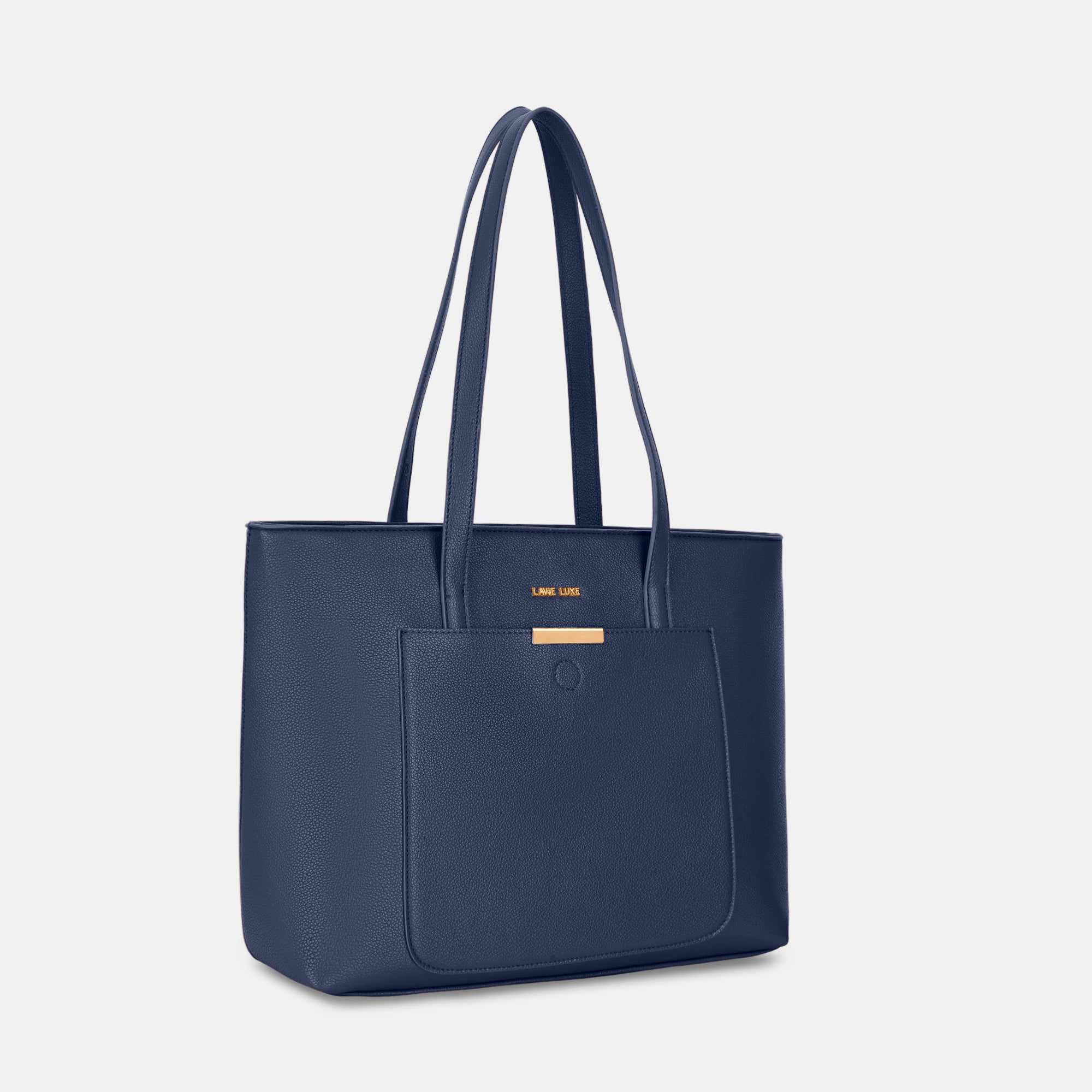 Lavie Luxe Bliss Navy Large Women's Tote
