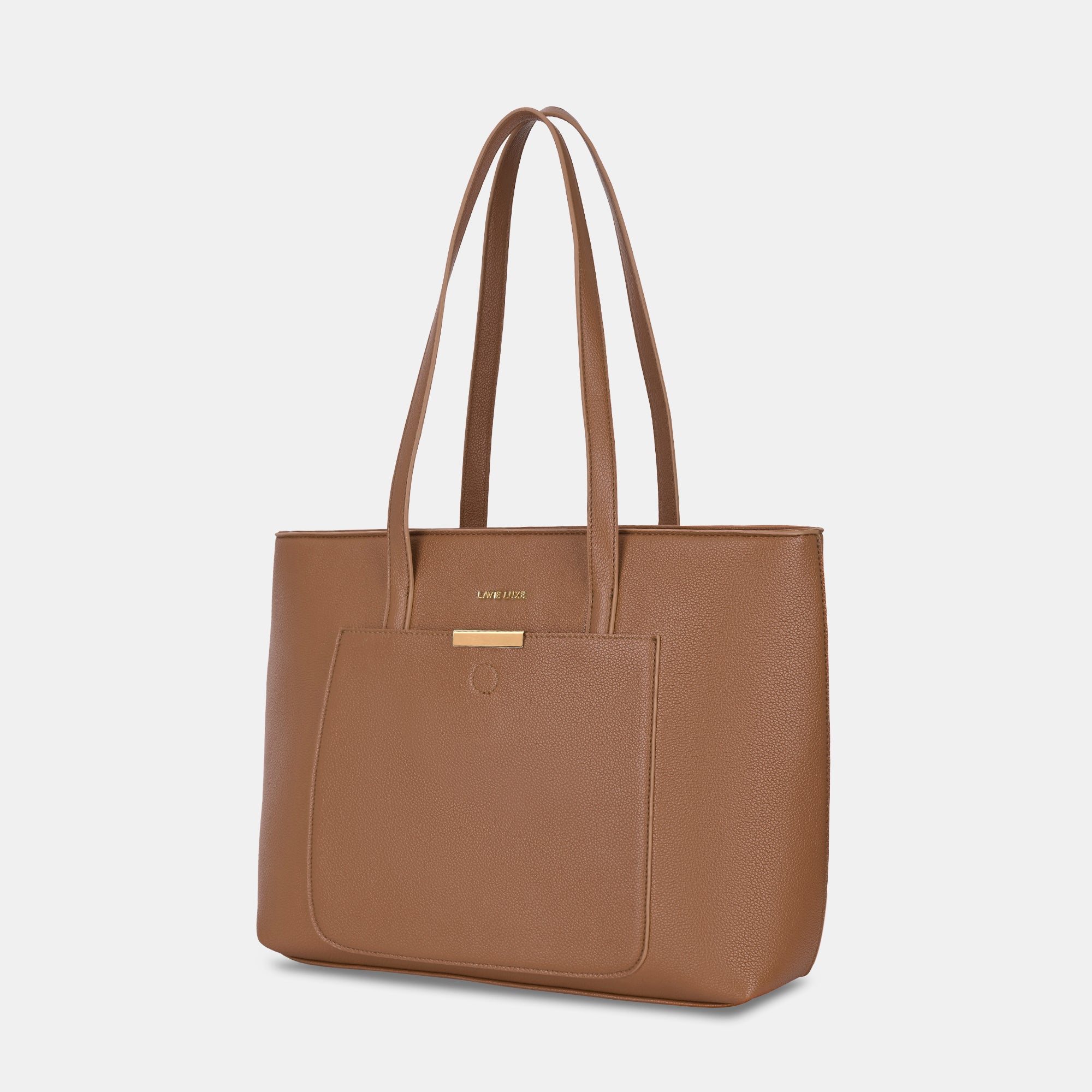 Lavie Luxe Bliss Tan Large Women's Tote
