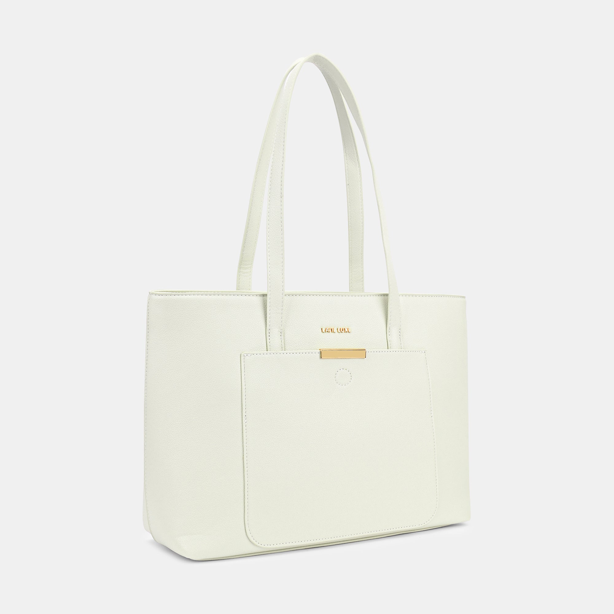 Lavie Luxe Bliss Off White Large Women's Tote