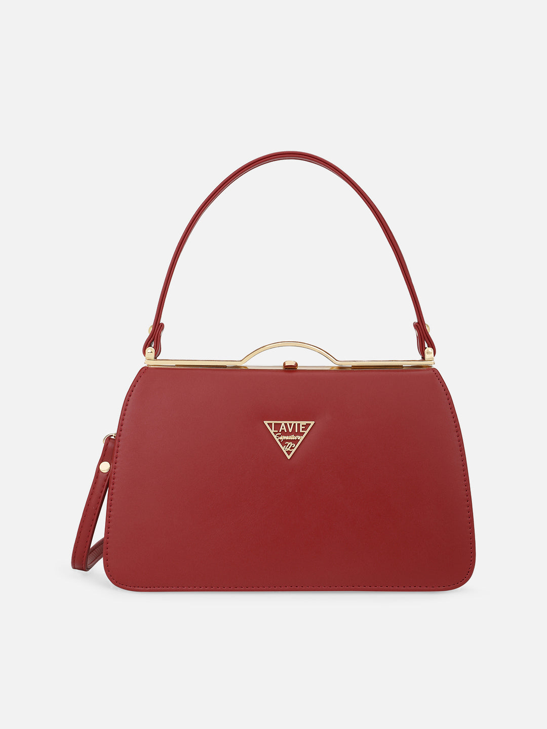 Missouri Frame Large Maroon Satchel Bag