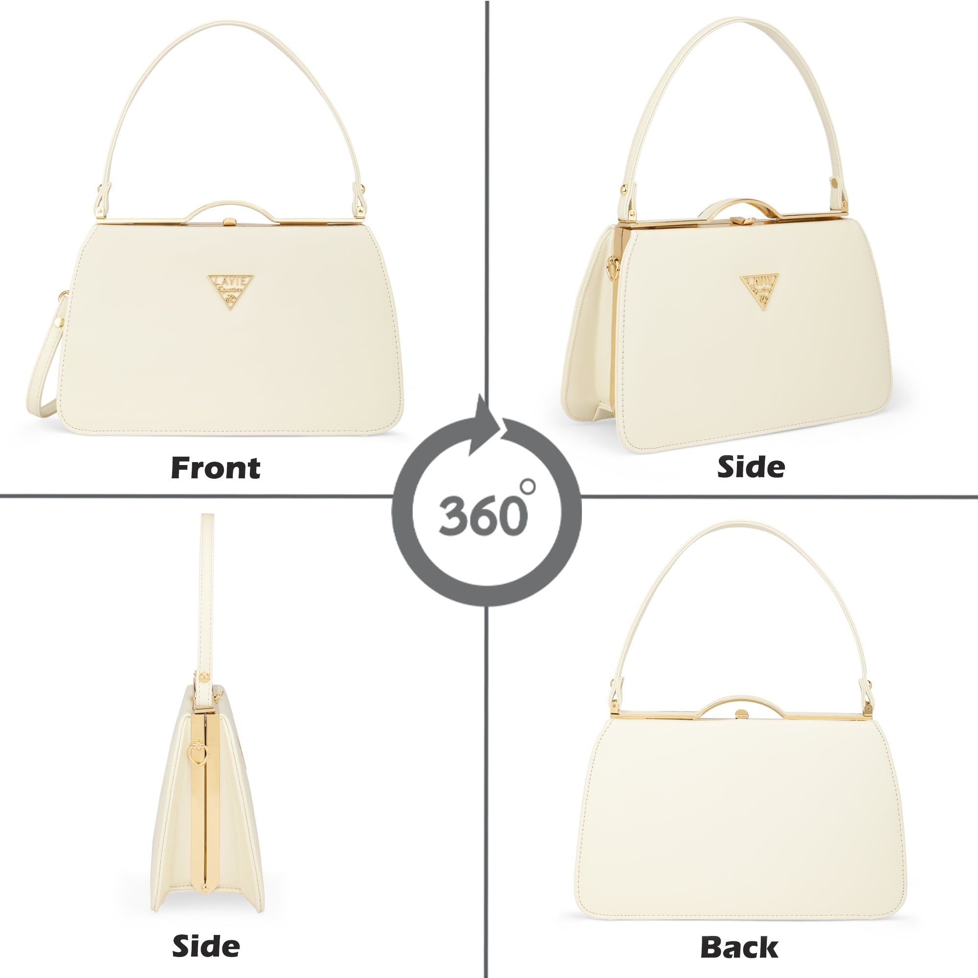 Lavie Signature Missouri Off White Large Women's Frame Bag