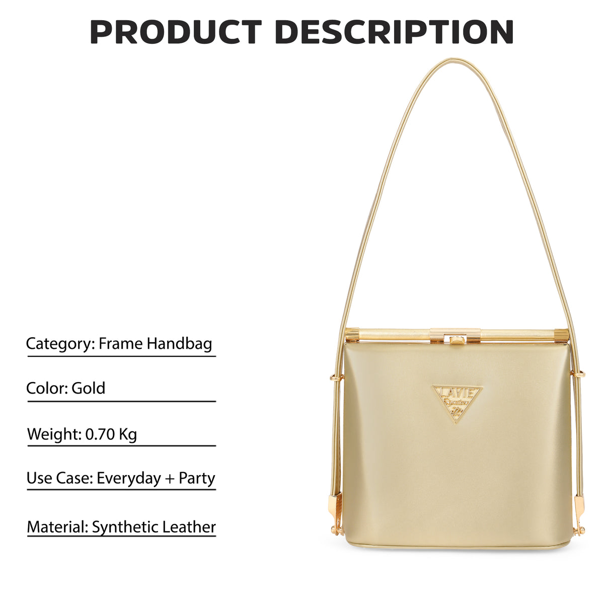 Lavie Signature Ohio Gold Large Women's Frame Bag