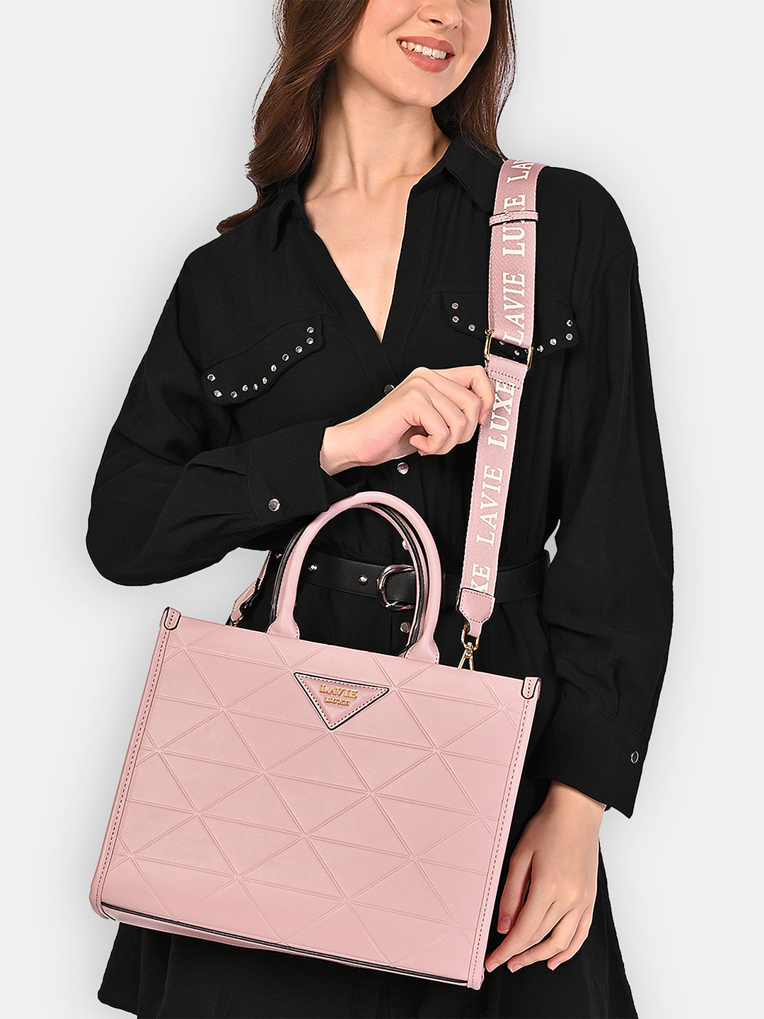 Mona25 Large Box Satchel Bag