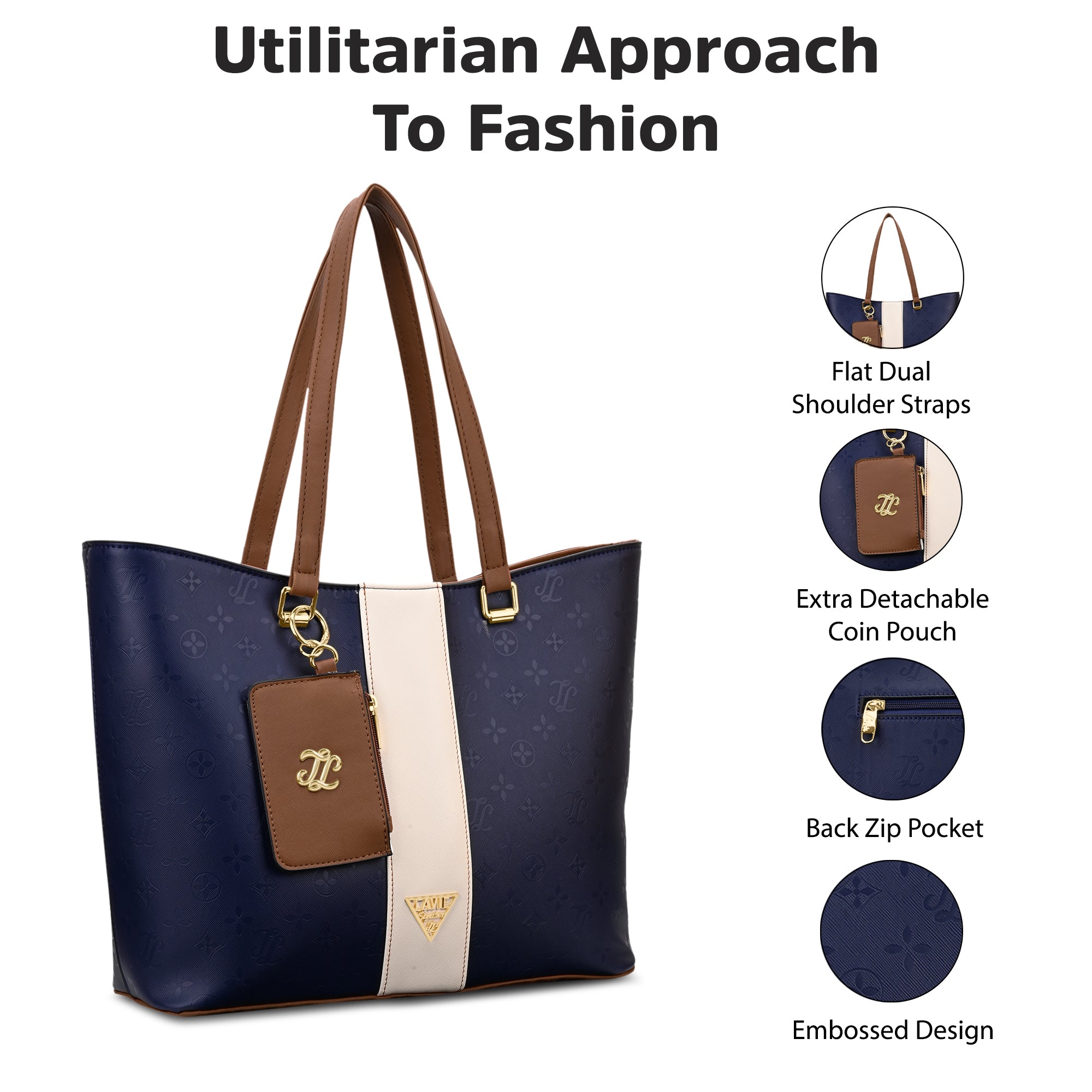 Edison Colourblock Large Tote Bag Bag