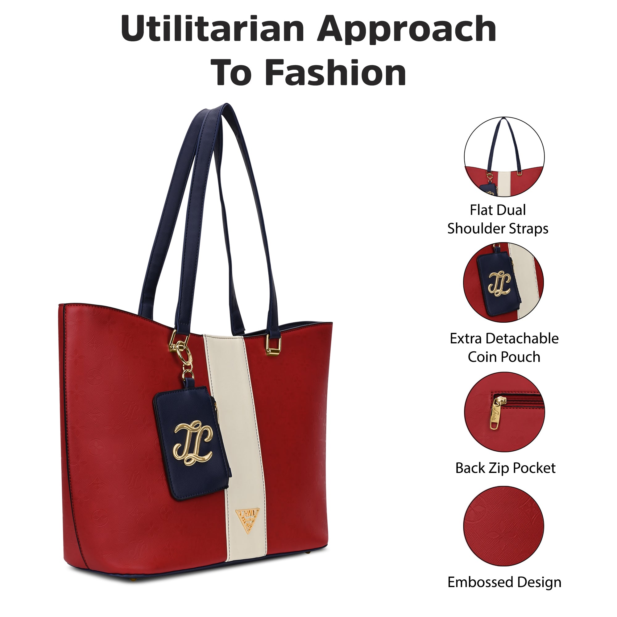 Edison Colourblock Large Tote Bag Bag