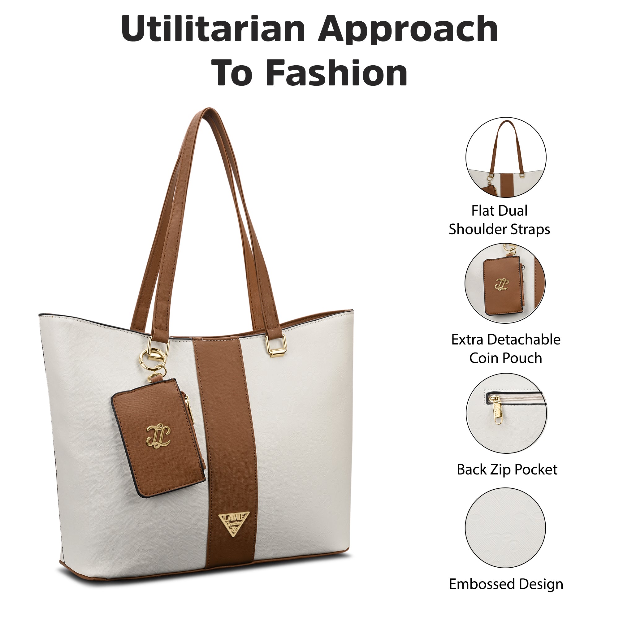 Edison Colourblock Large Tote Bag Bag