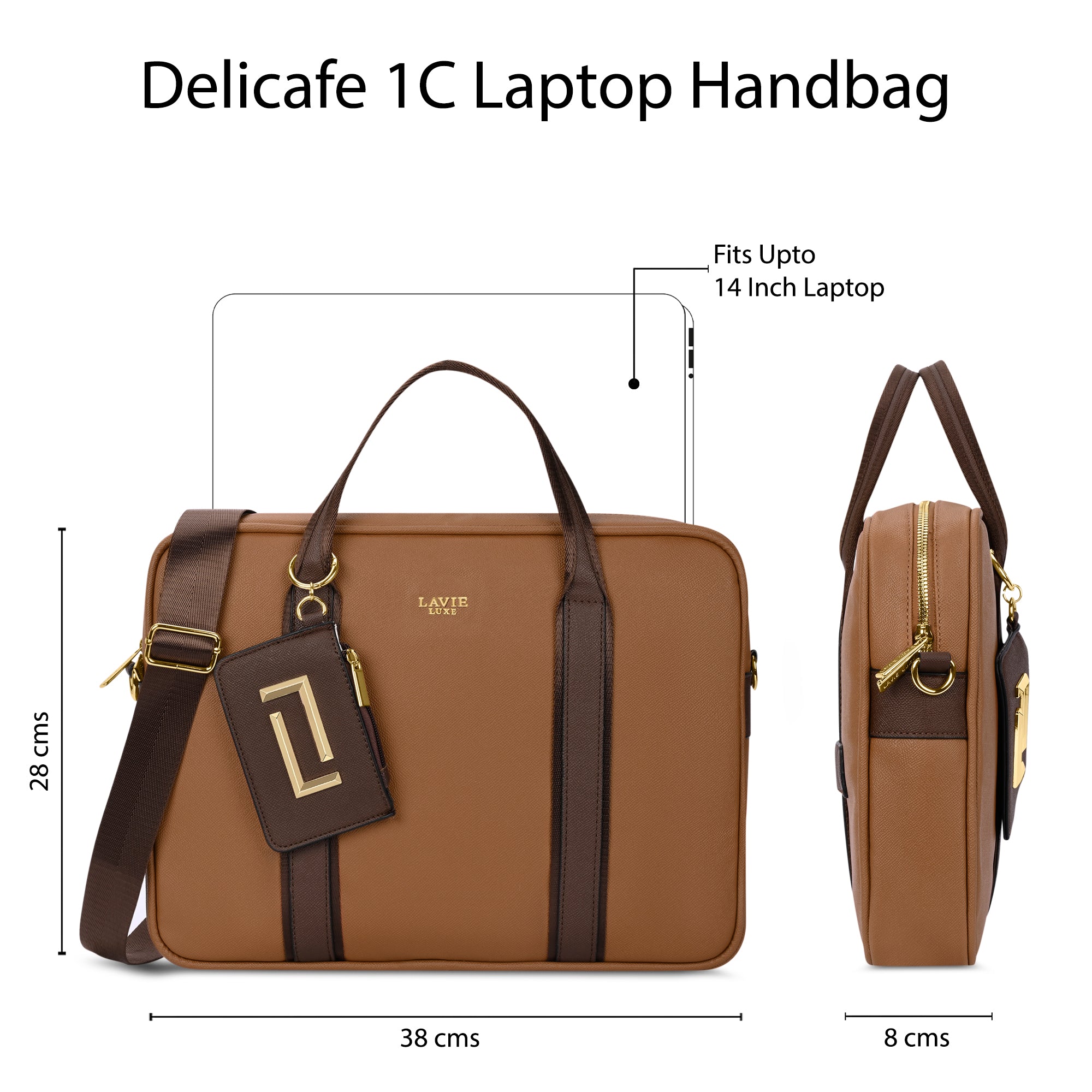 Delicaff 1 Compartment Large Laptop Bag