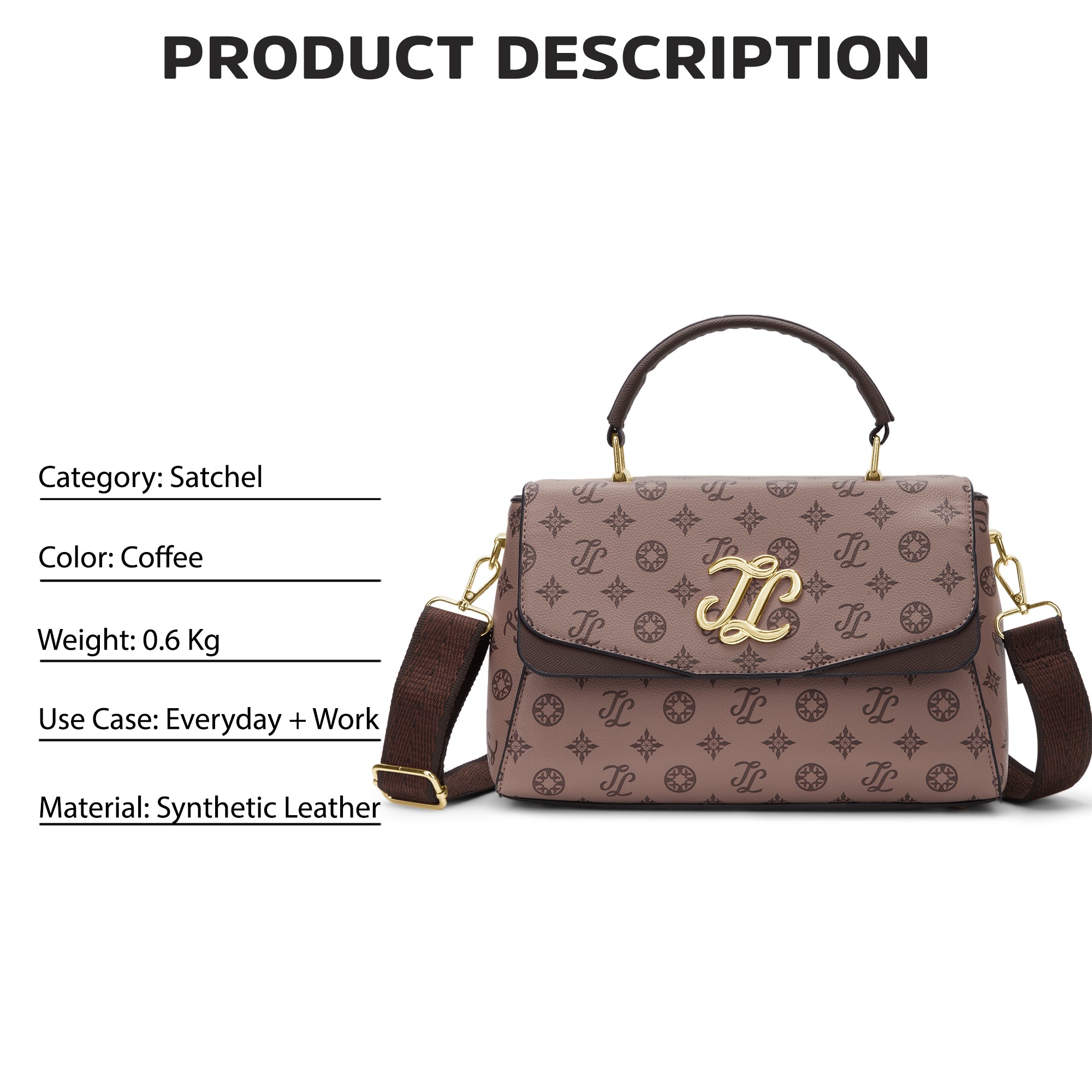 Mono Jackson Flap Large Satchel Bag