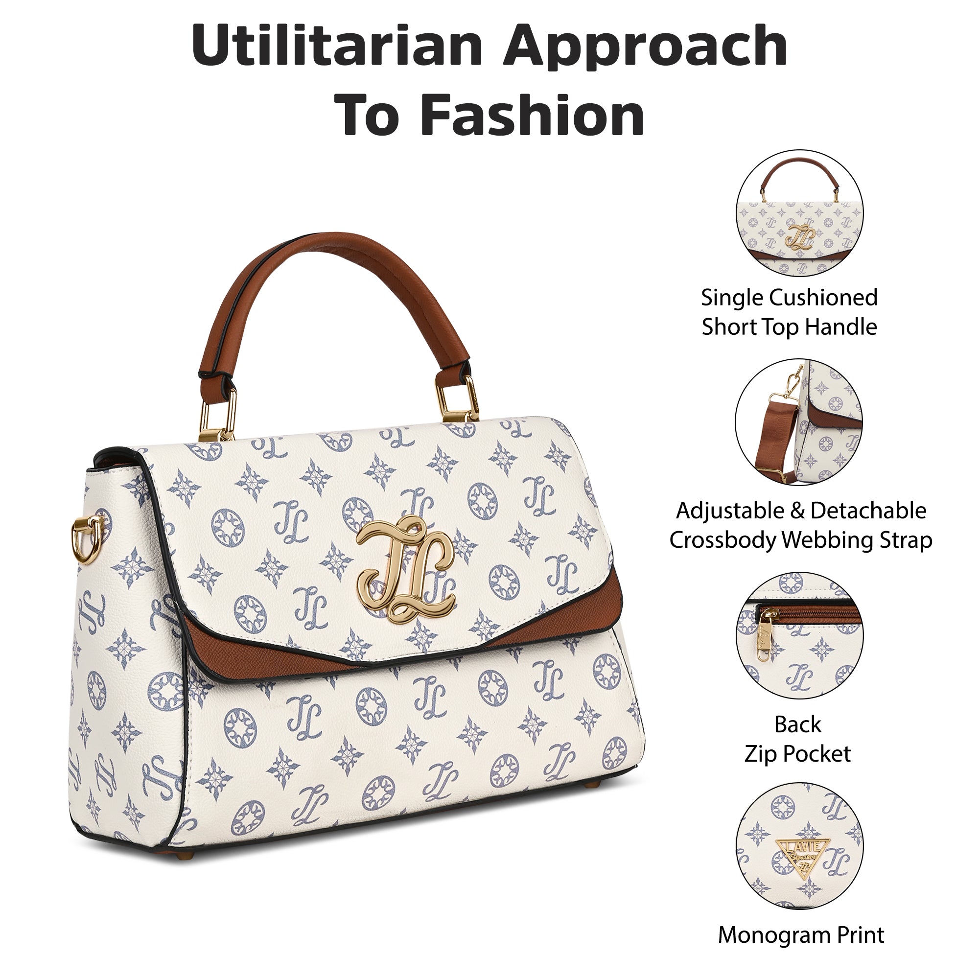 Mono Jackson Flap Large Satchel Bag