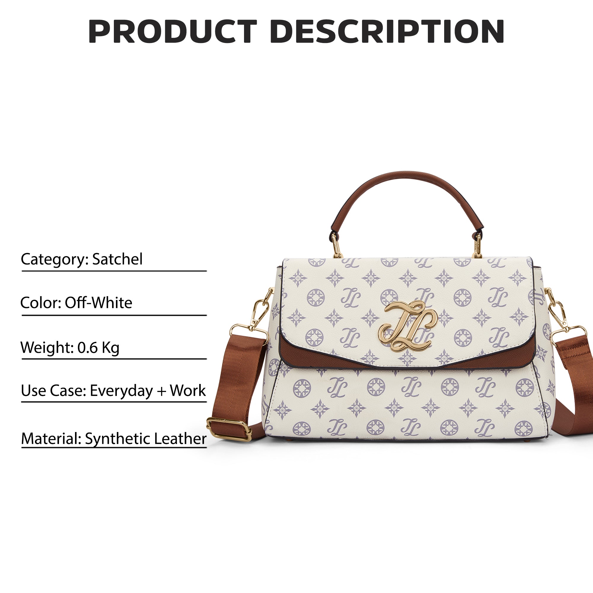 Mono Jackson Flap Large Satchel Bag