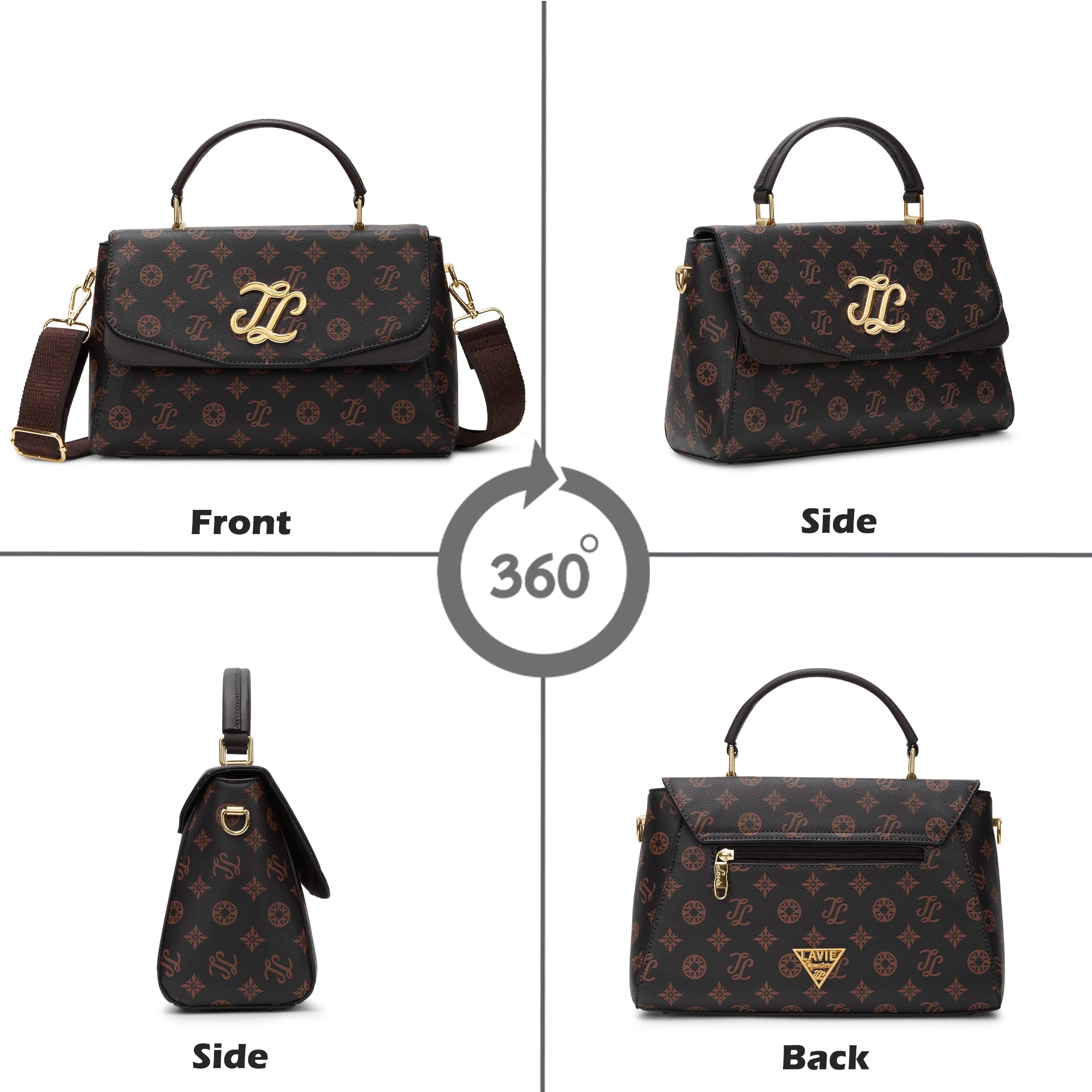 Mono Jackson Flap Large Satchel Bag